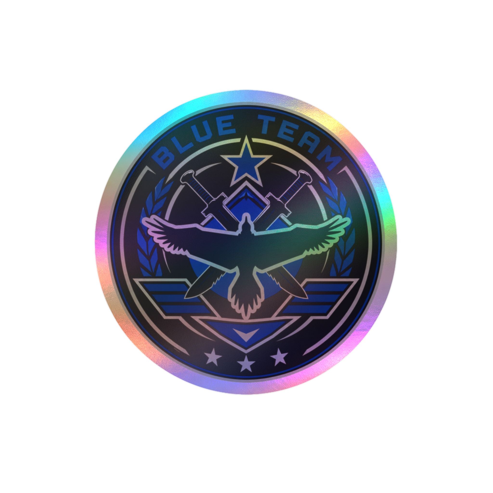 Blue Team Emblem Badge Vinyl Sticker