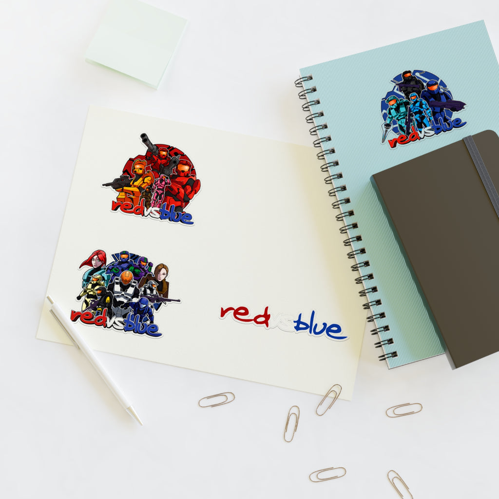 Red vs Blue Legacy Sticker Sheet
