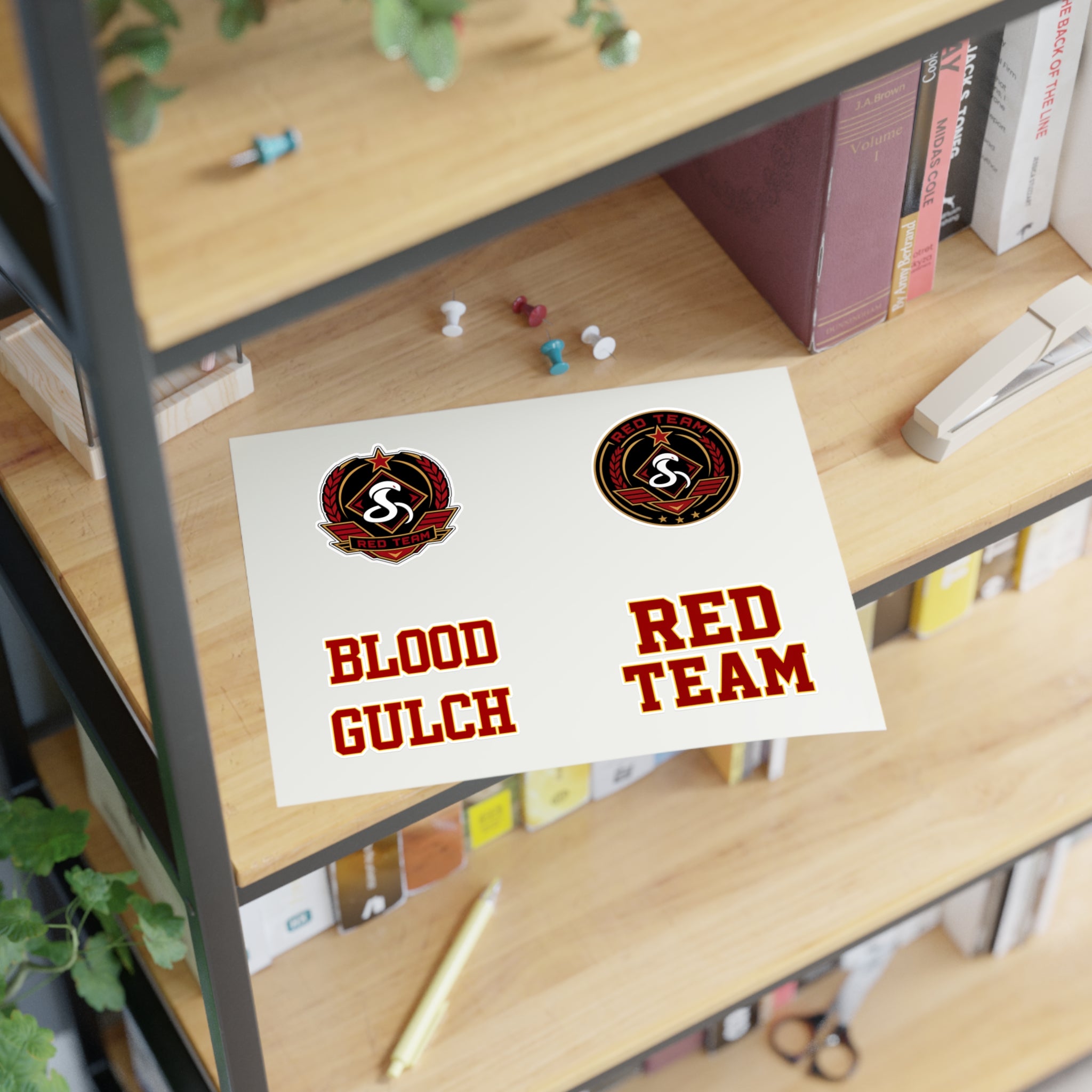 Blood Gulch Red Team Sticker Sheet