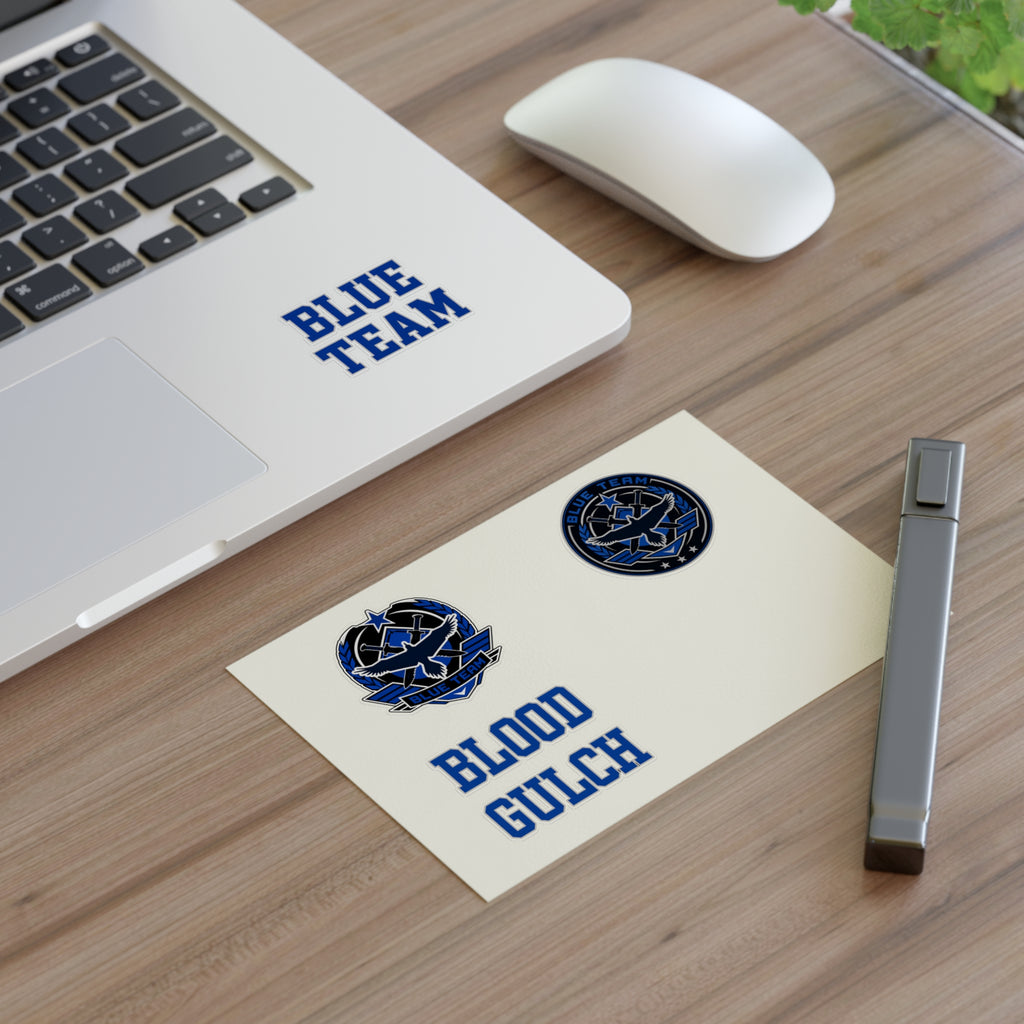 Blood Gulch Blue Team Sticker Sheet