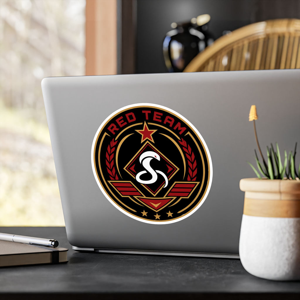 Red Team Badge Vinyl Sticker