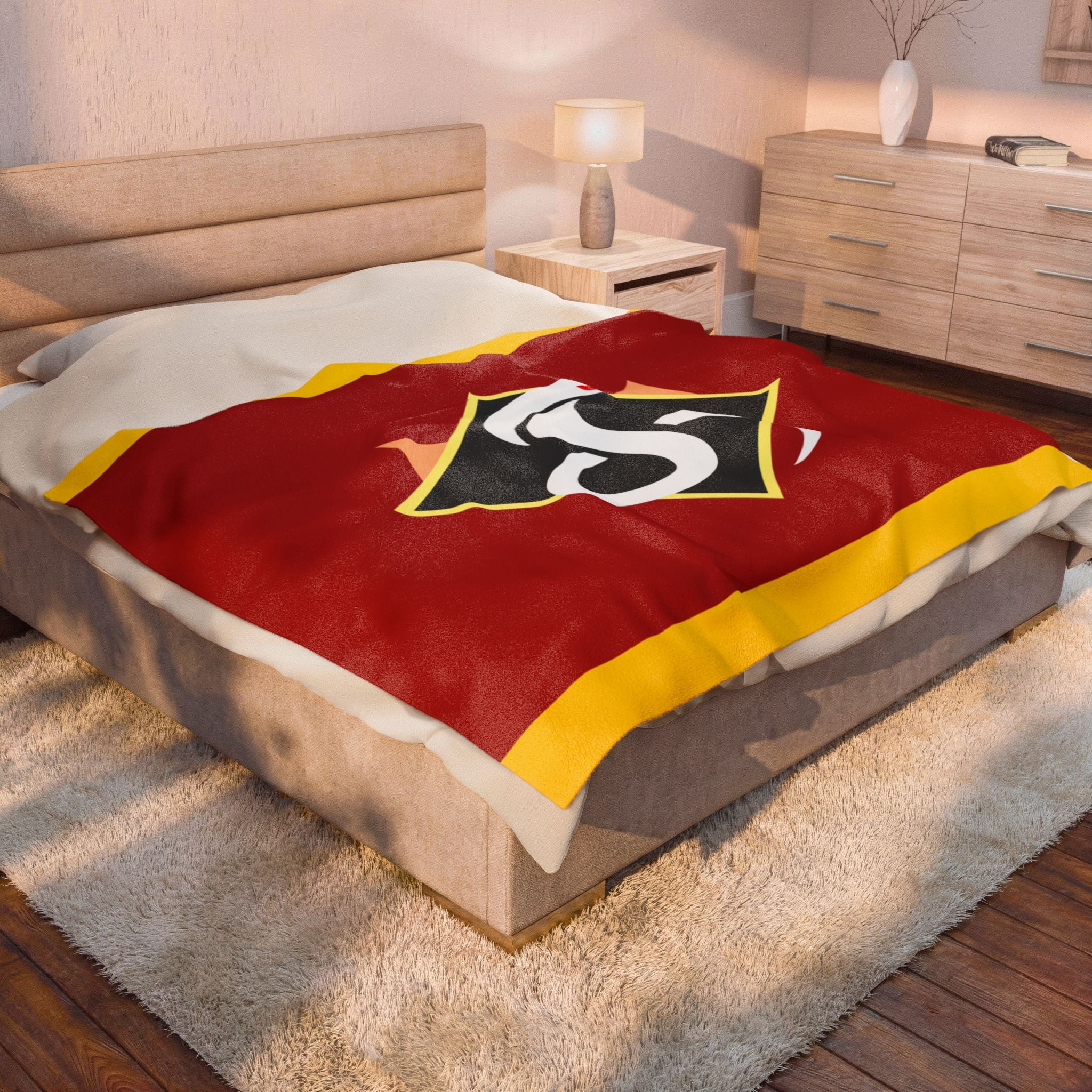 Red Team Flag Inspired Blanket