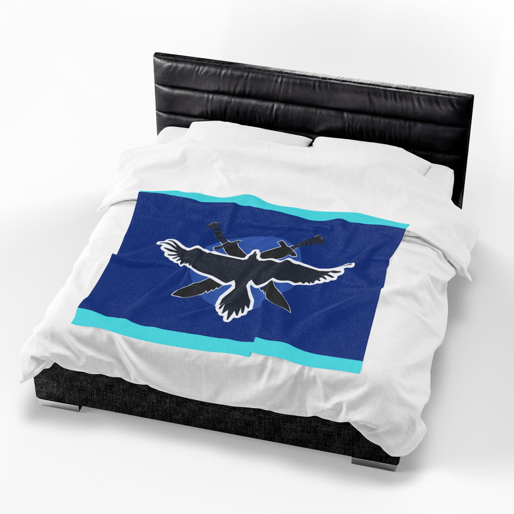Blue Team Flag Inspired Blanket