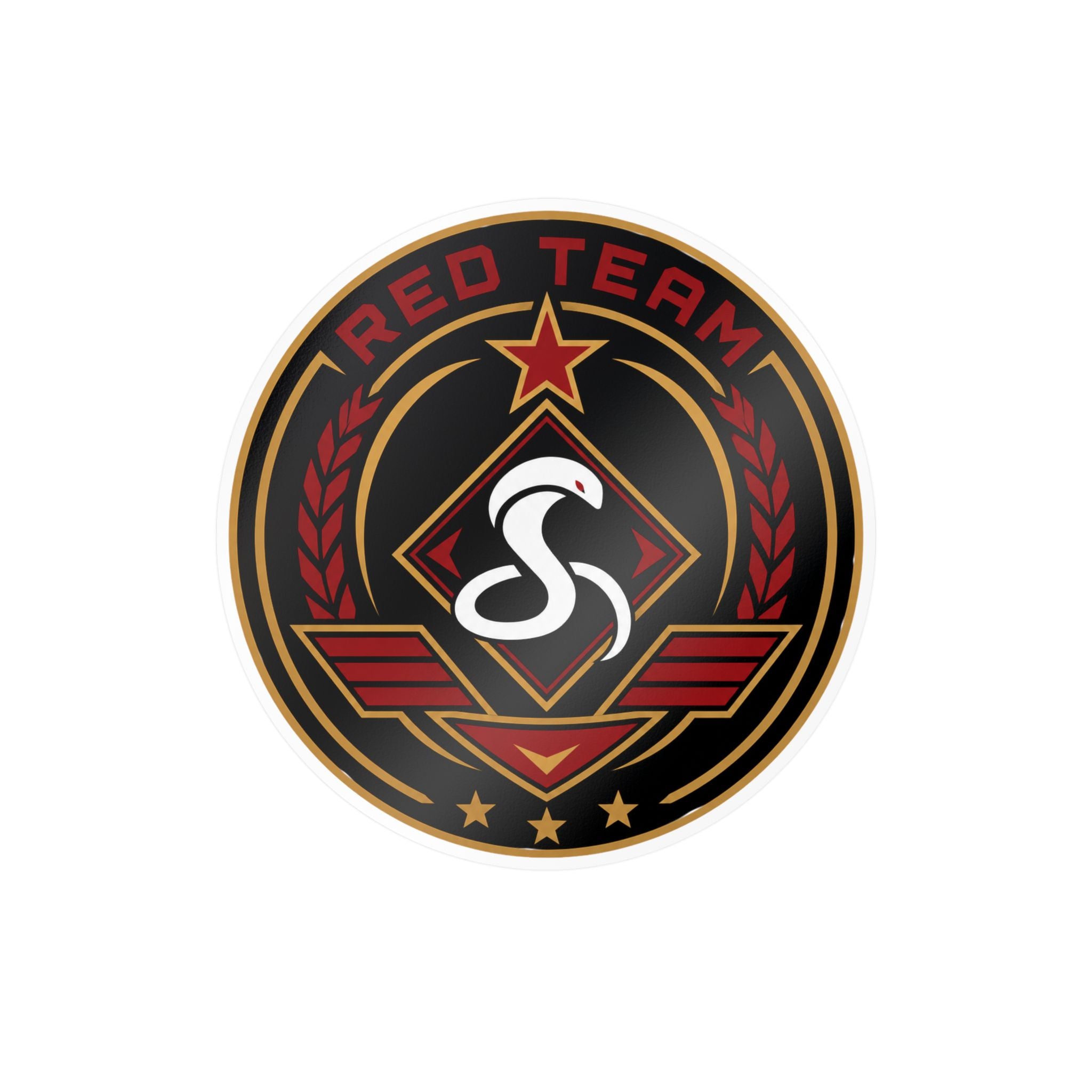 Red Team Badge Vinyl Sticker