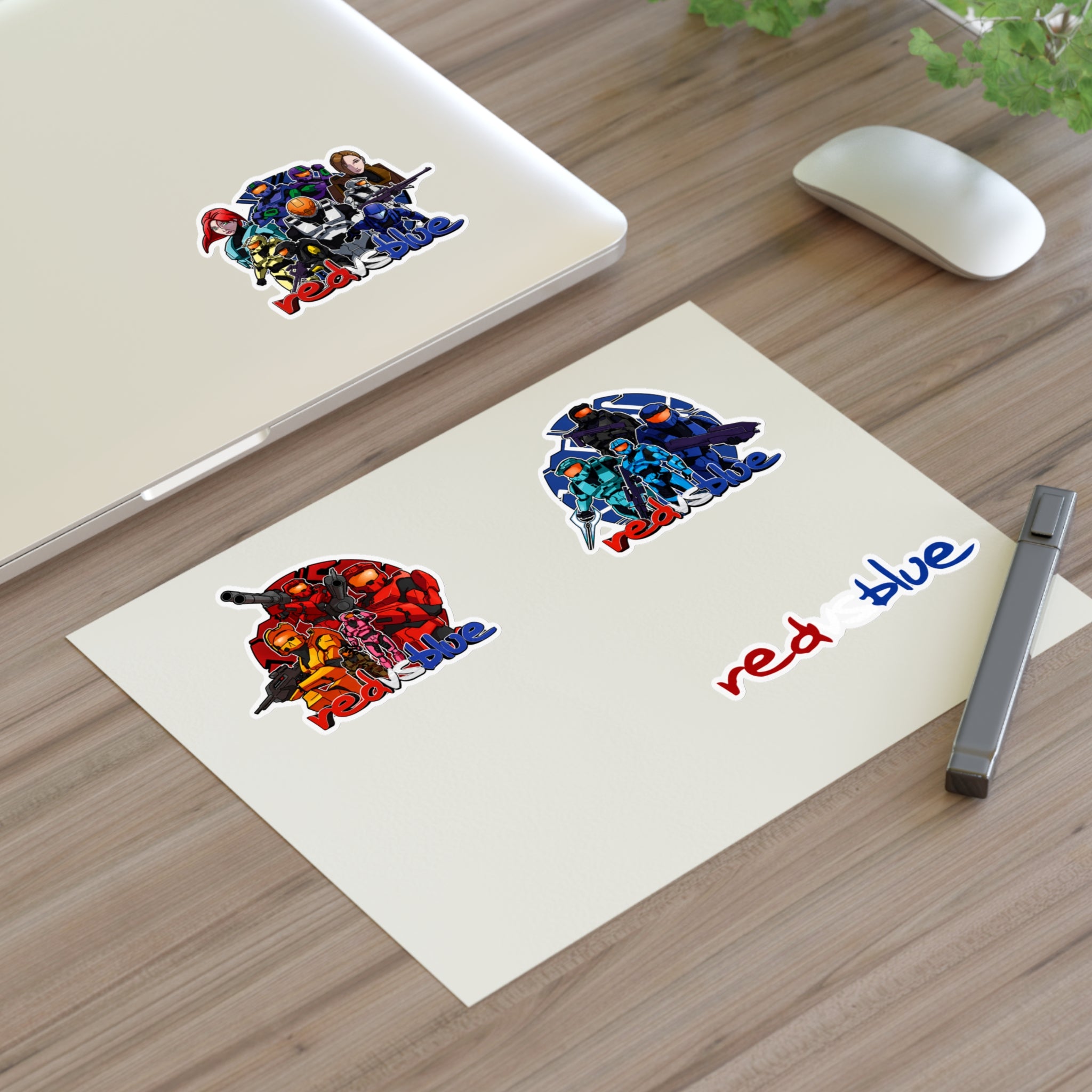 Red vs Blue Legacy Sticker Sheet