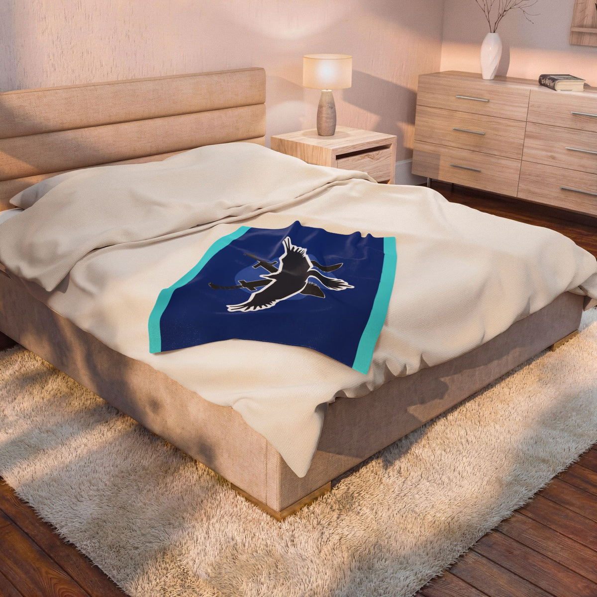 Blue Team Flag Inspired Blanket