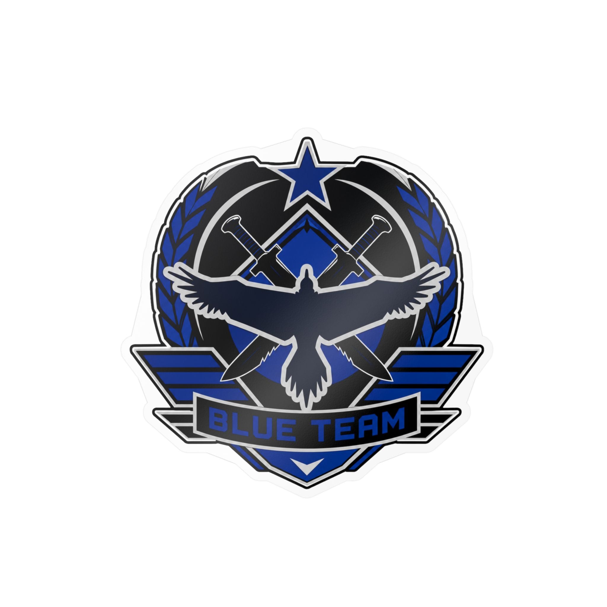 Blue Team Tactical Emblem Vinyl Sticker