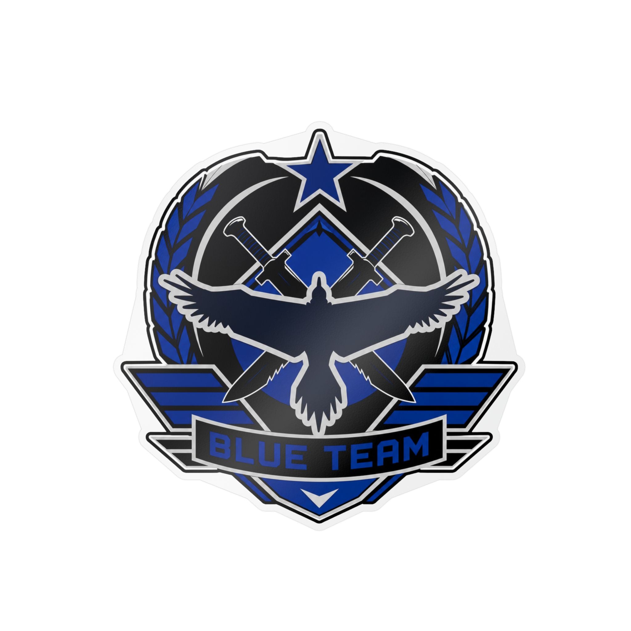 Blue Team Tactical Emblem Vinyl Sticker