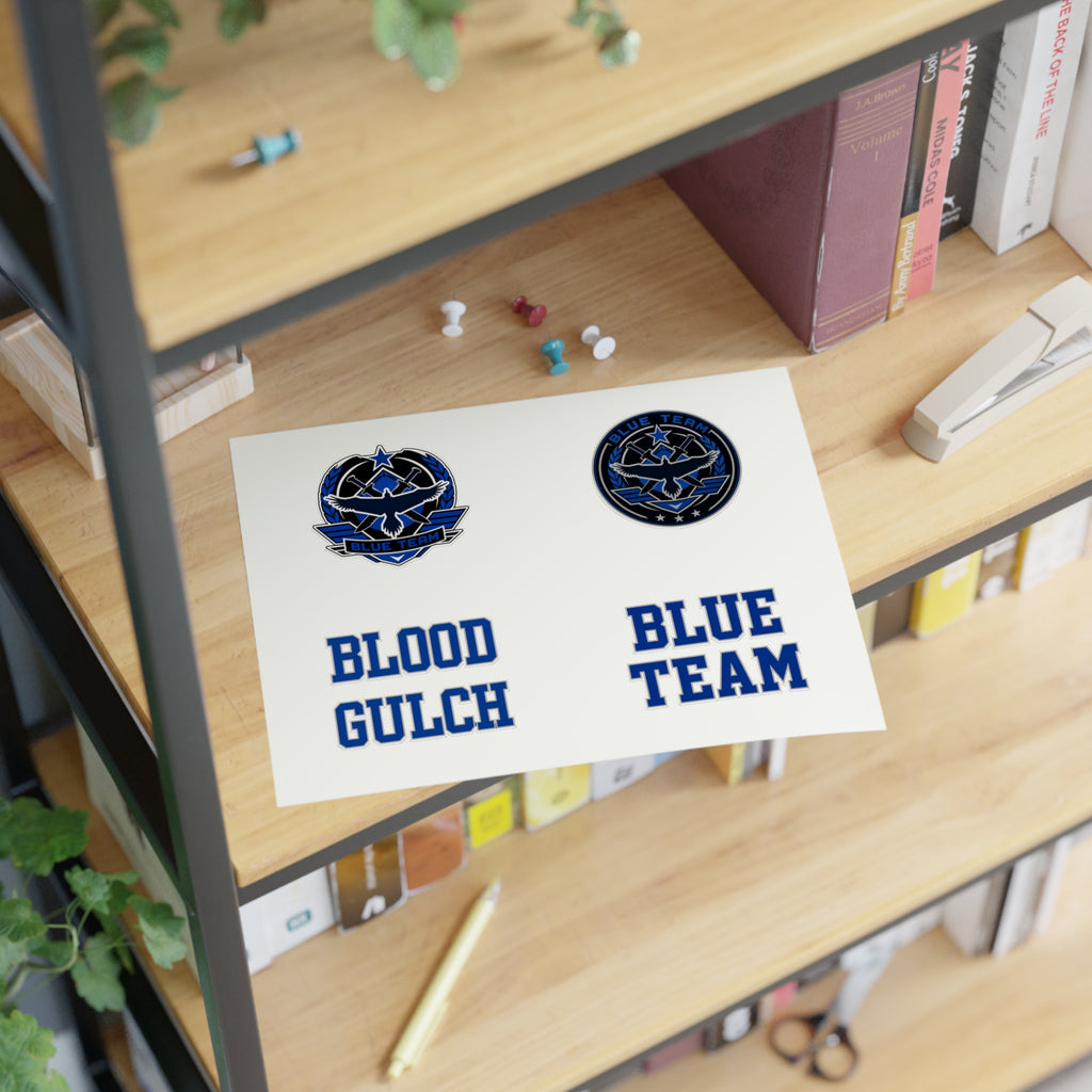 Blood Gulch Blue Team Sticker Sheet