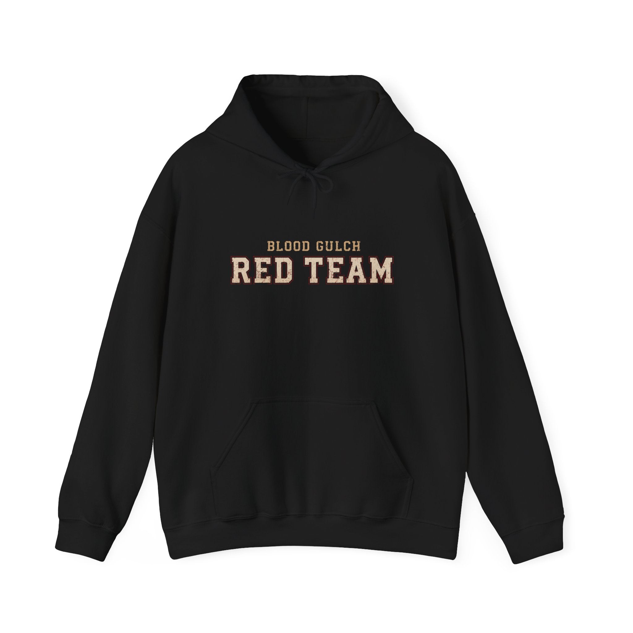 Blood Gulch Red Team Hoodie — Retro Gaming Clan Pullover (Est. 2552)