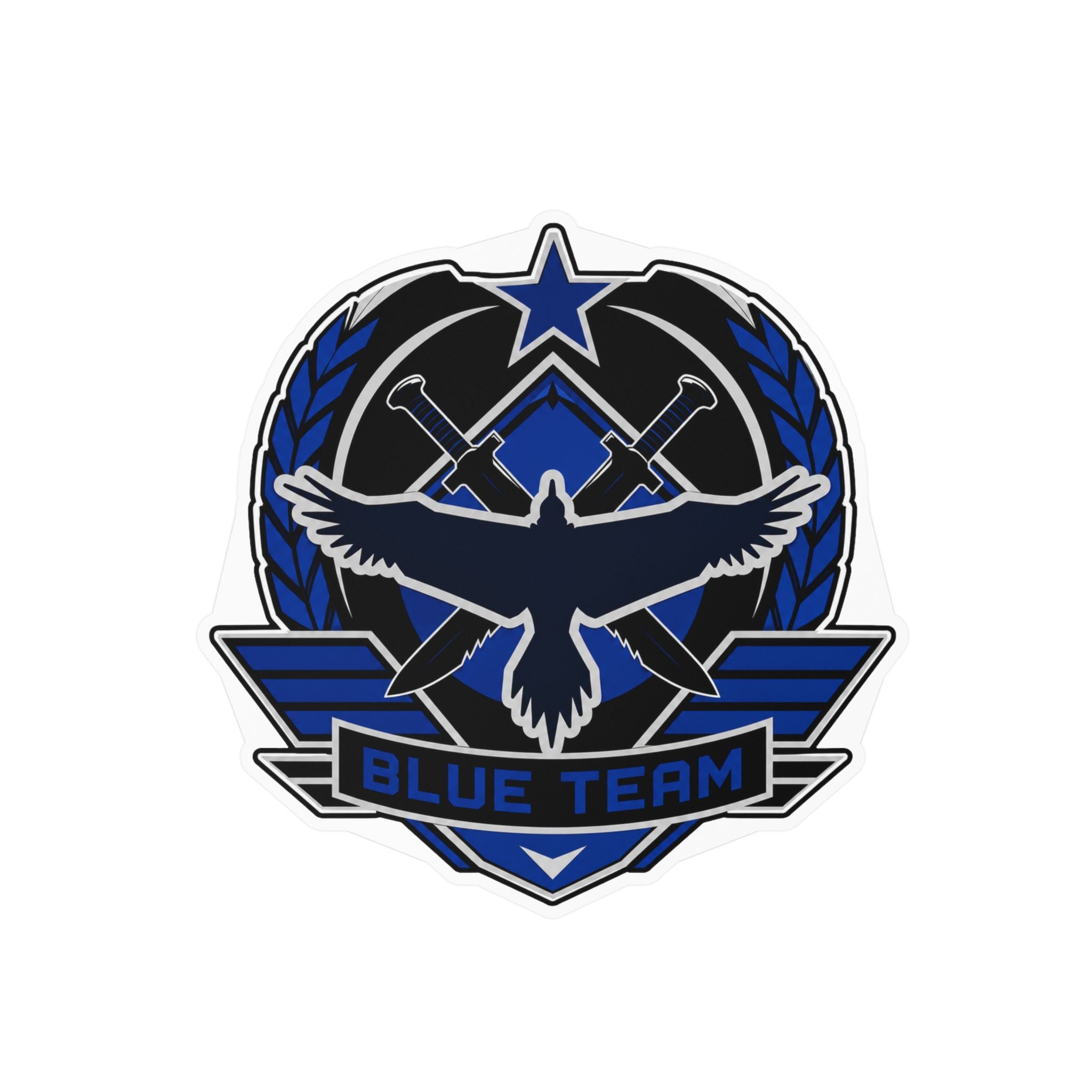 Blue Team Tactical Emblem Vinyl Sticker