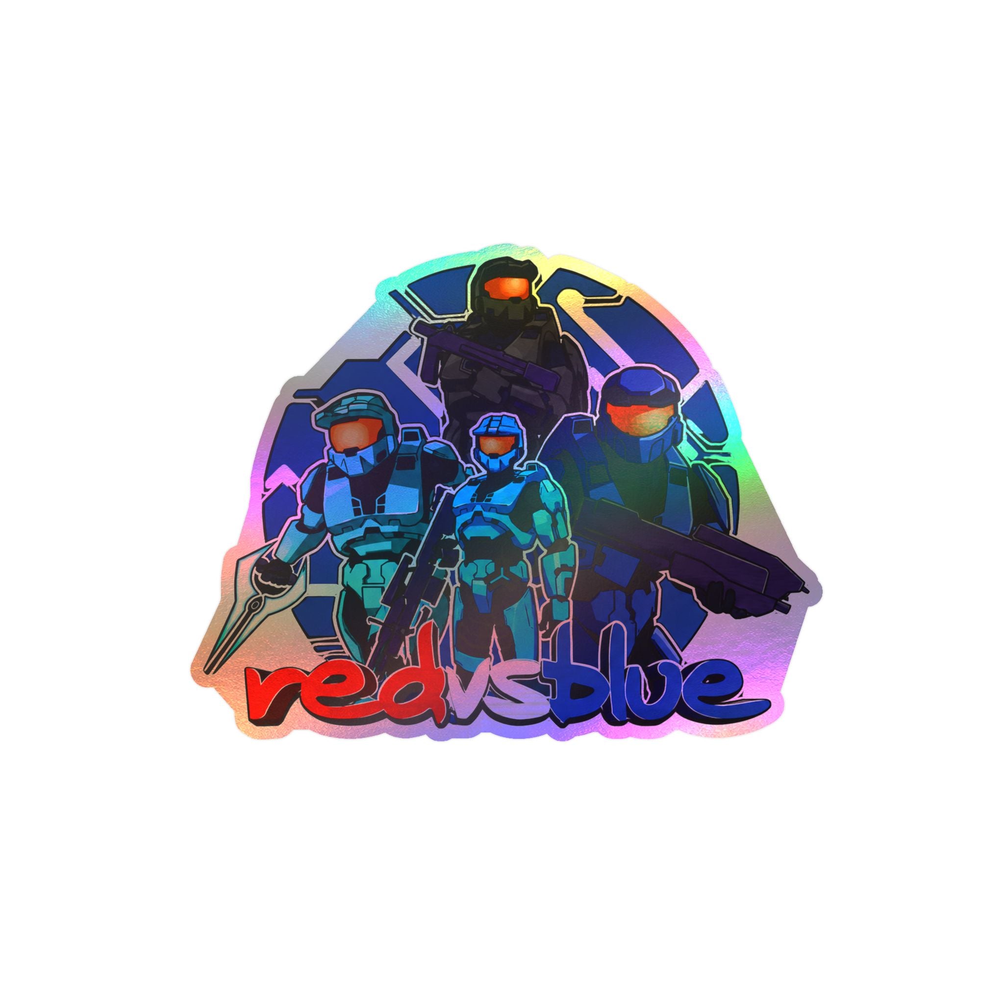 Red vs Blue Blue Team  Vinyl Sticker