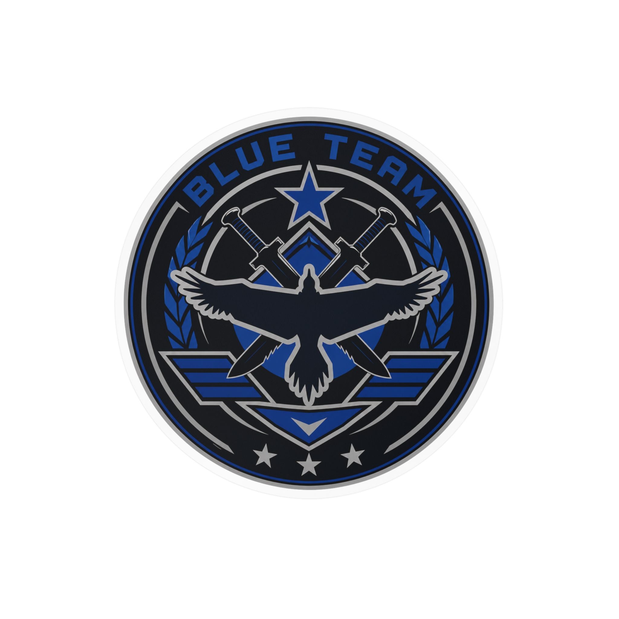 Blue Team Emblem Badge Vinyl Sticker