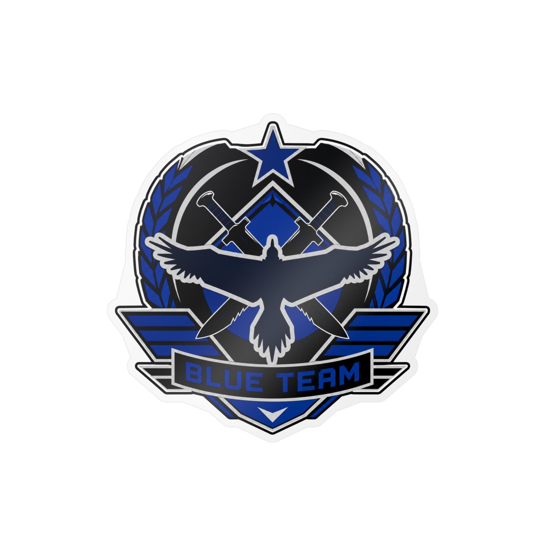 Blue Team Tactical Emblem Vinyl Sticker