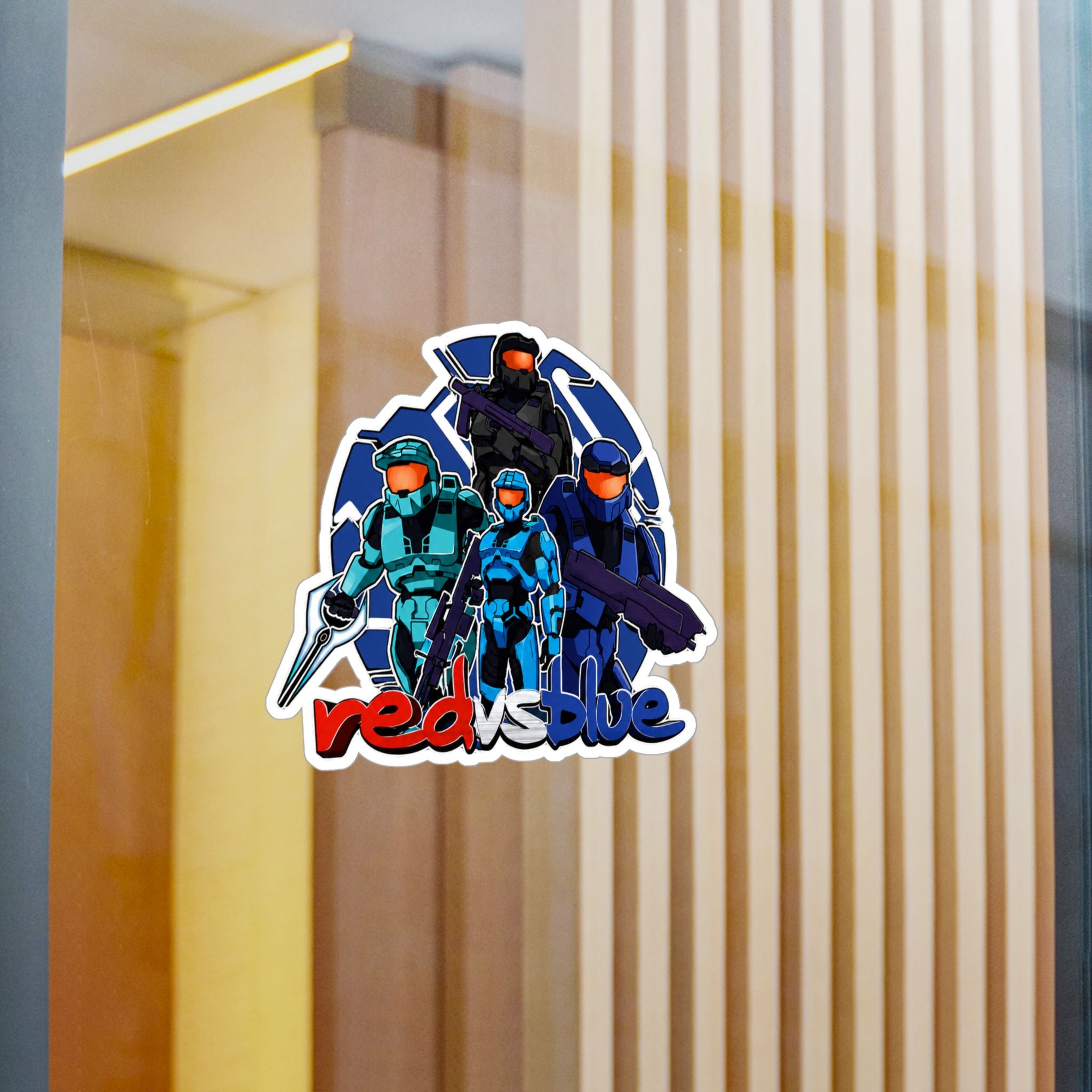 Red vs Blue Blue Team  Vinyl Sticker