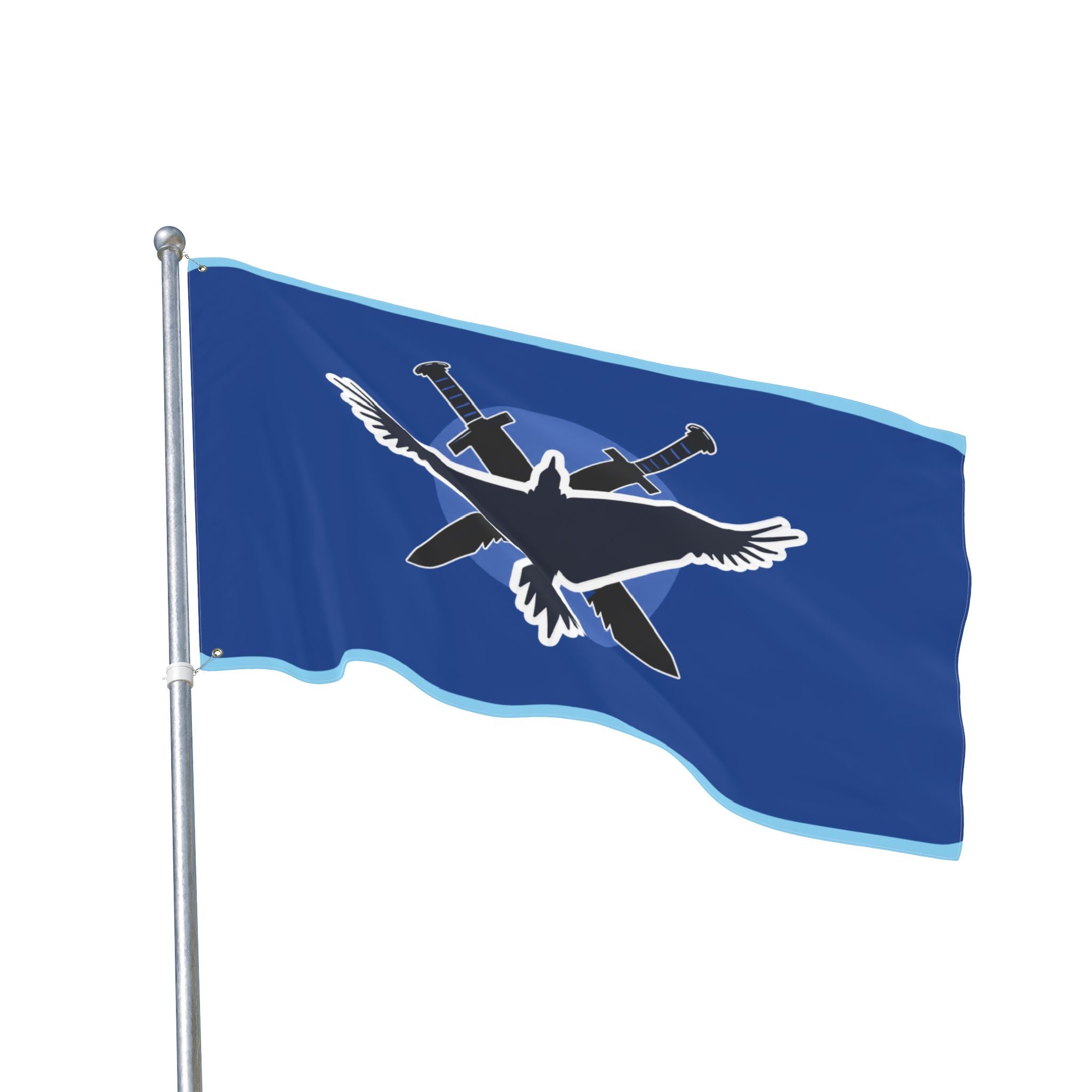 Blue Army Double-Sided Flag