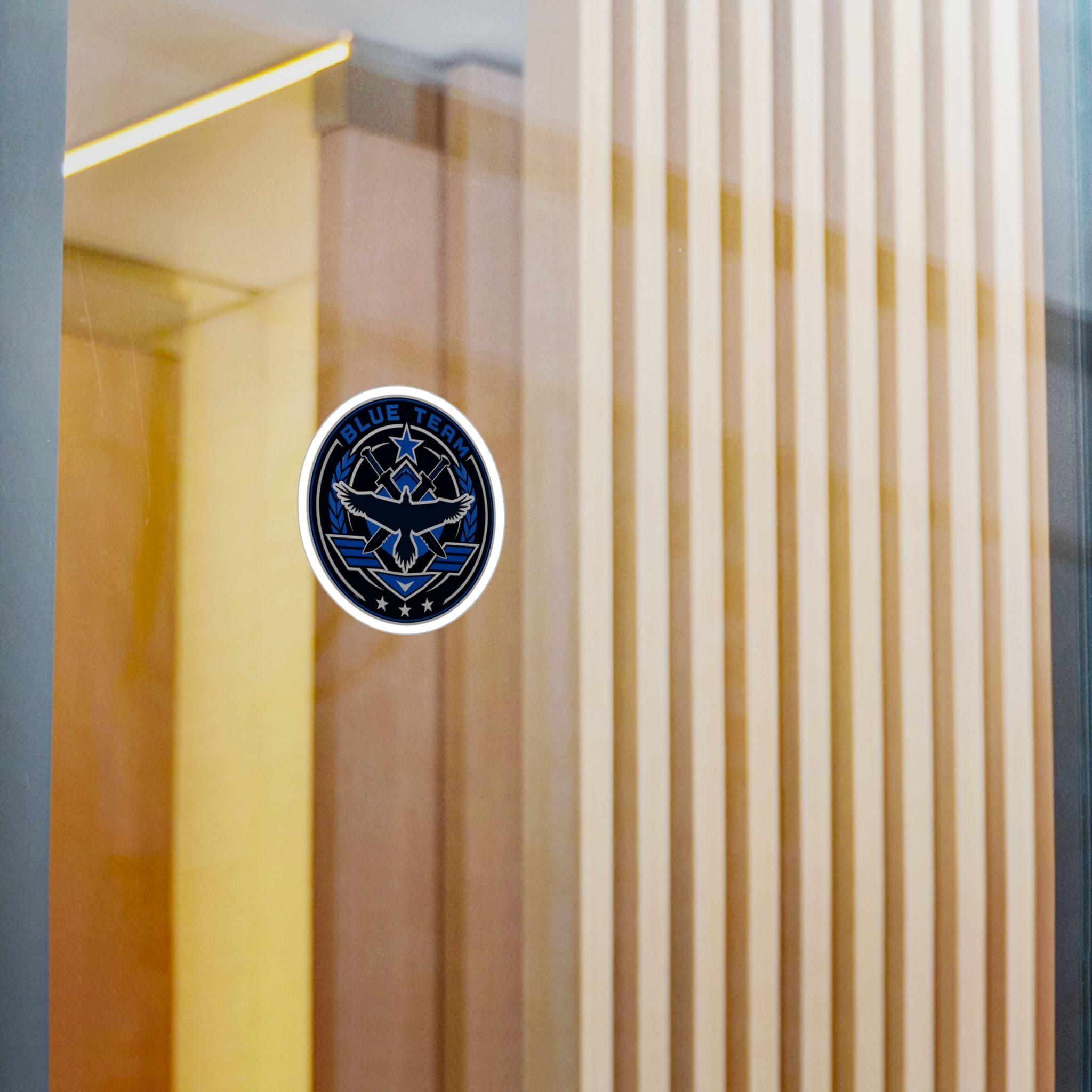 Blue Team Emblem Badge Vinyl Sticker