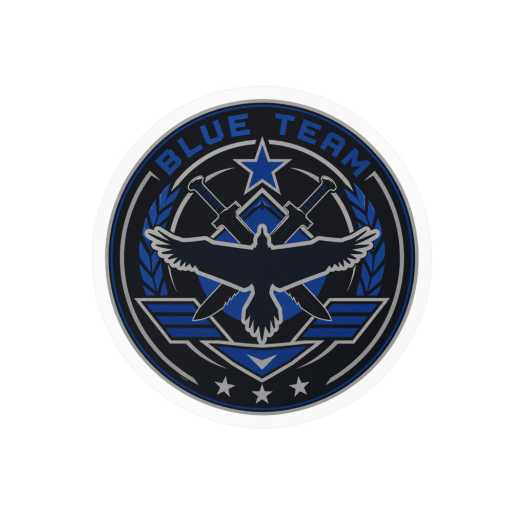 Blue Team Emblem Badge Vinyl Sticker
