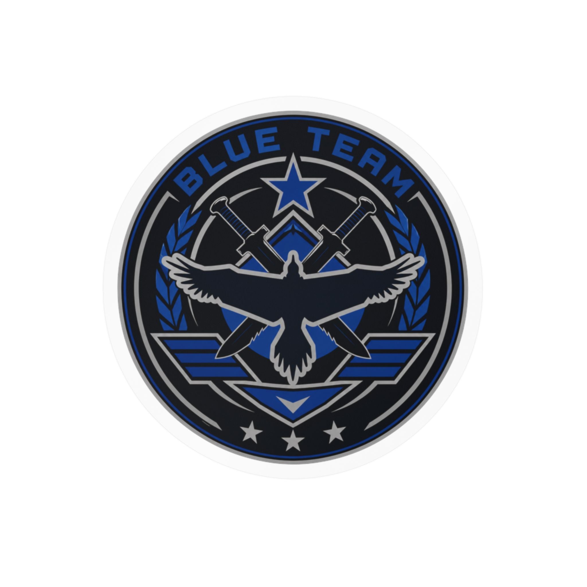 Blue Team Emblem Badge Vinyl Sticker