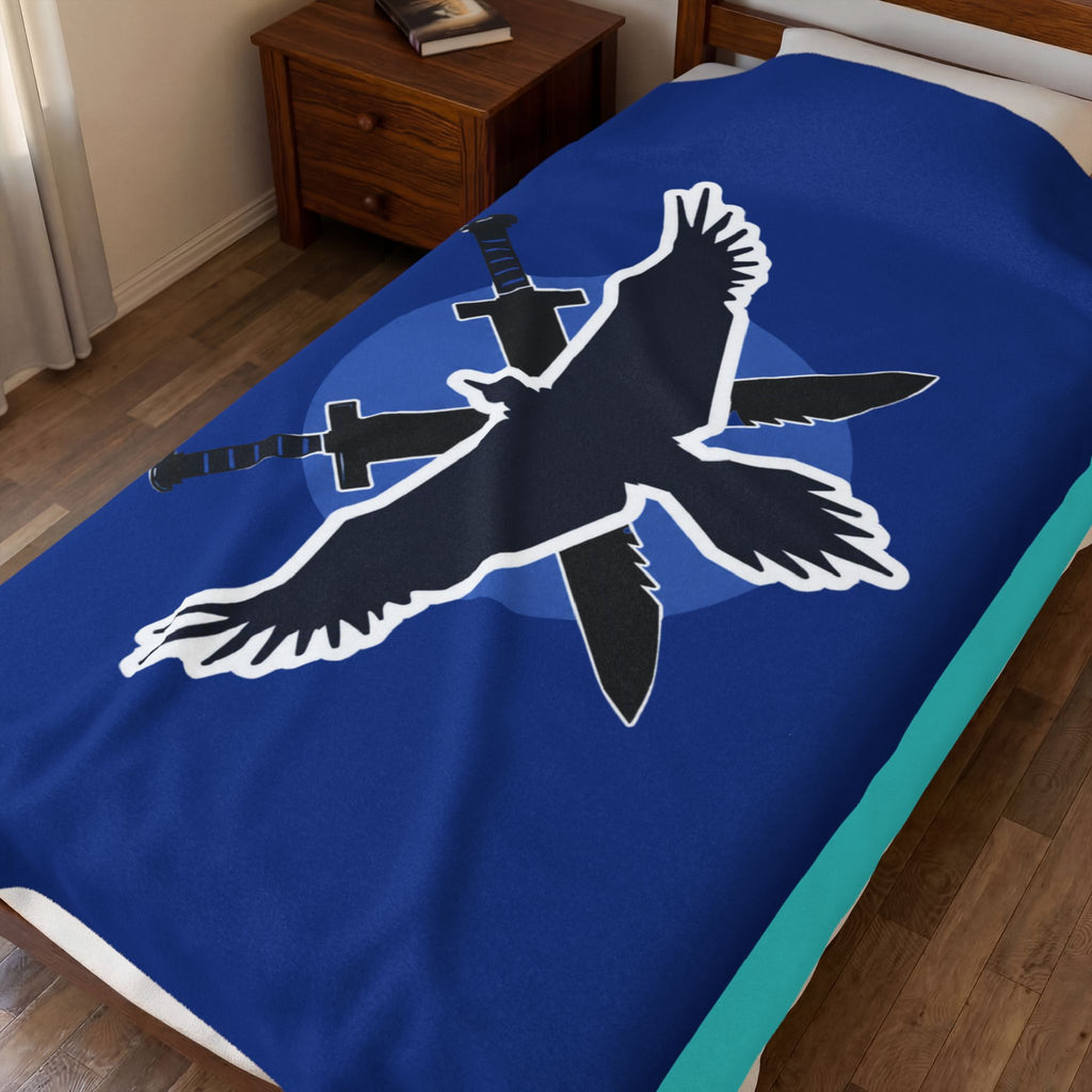 Blue Team Flag Inspired Blanket