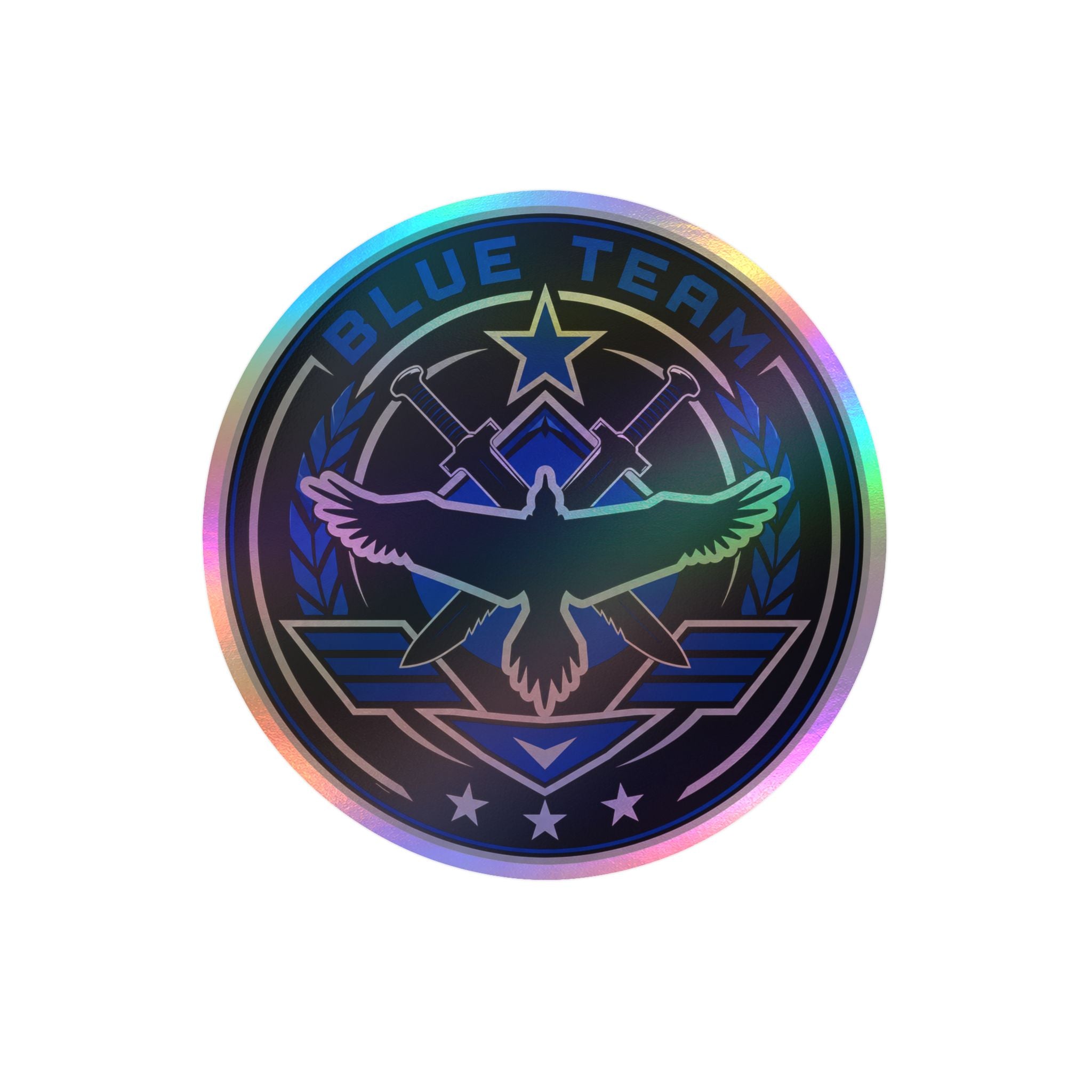 Blue Team Emblem Badge Vinyl Sticker