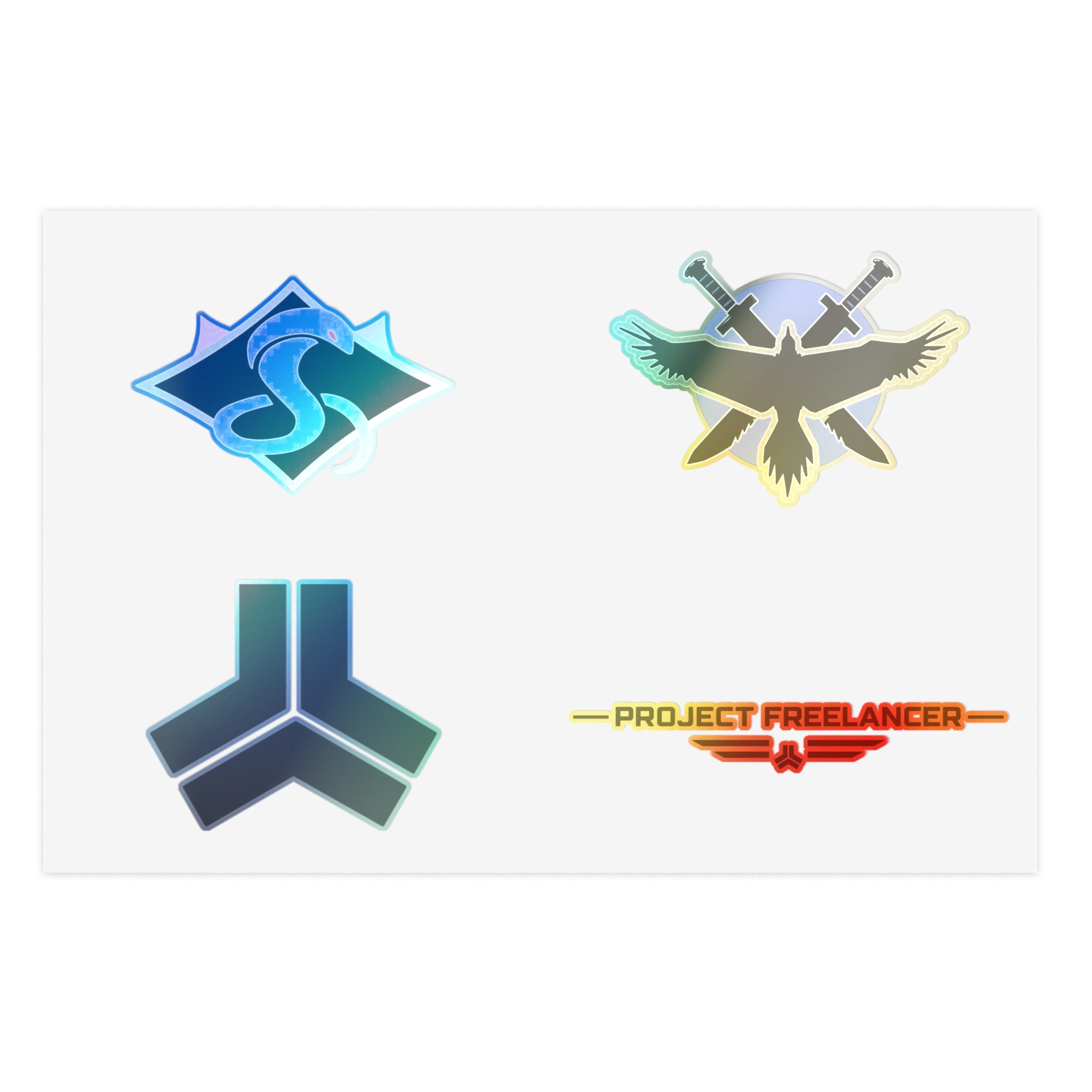 Red Vs Blue Faction Emblem Sticker Sheet