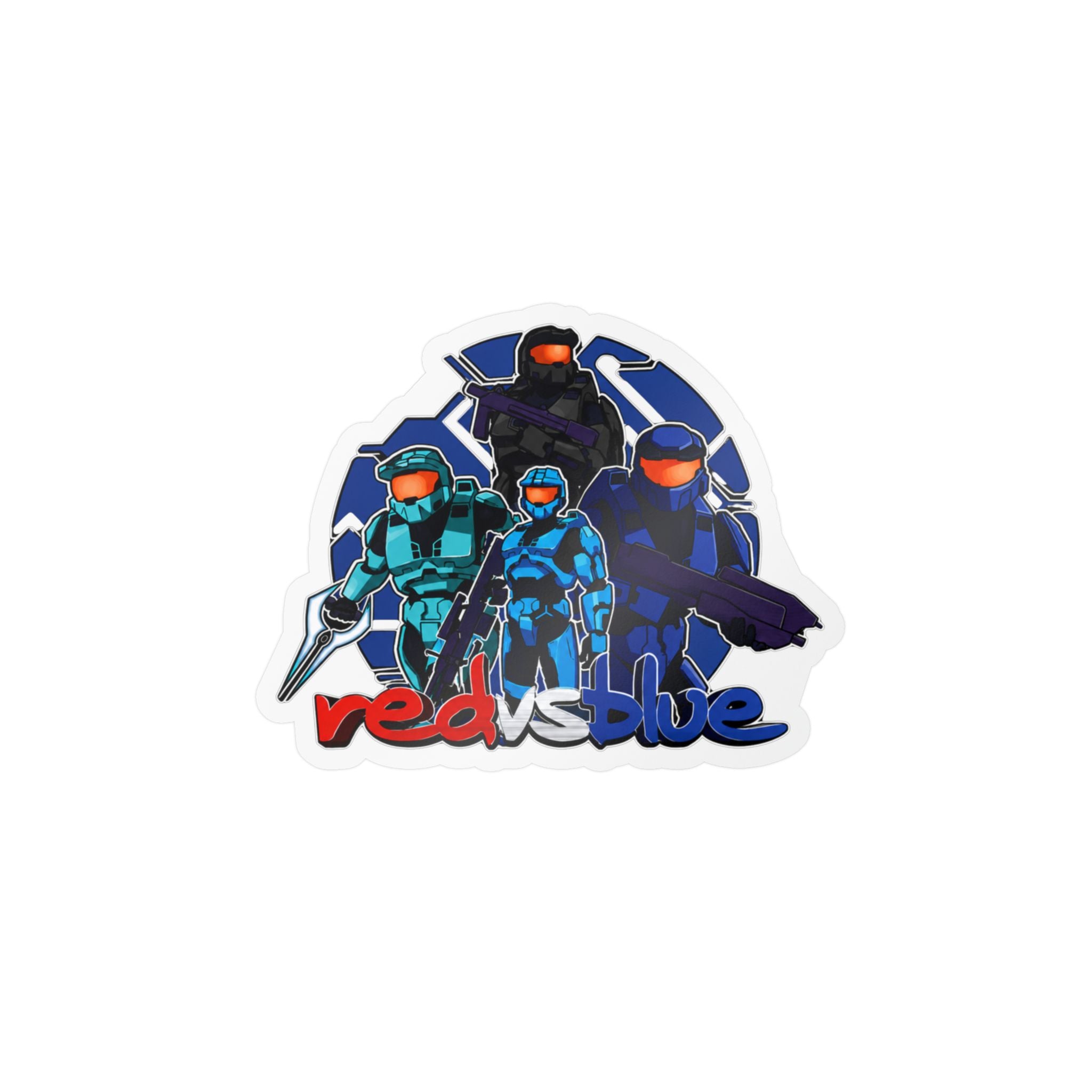 Red vs Blue Blue Team  Vinyl Sticker