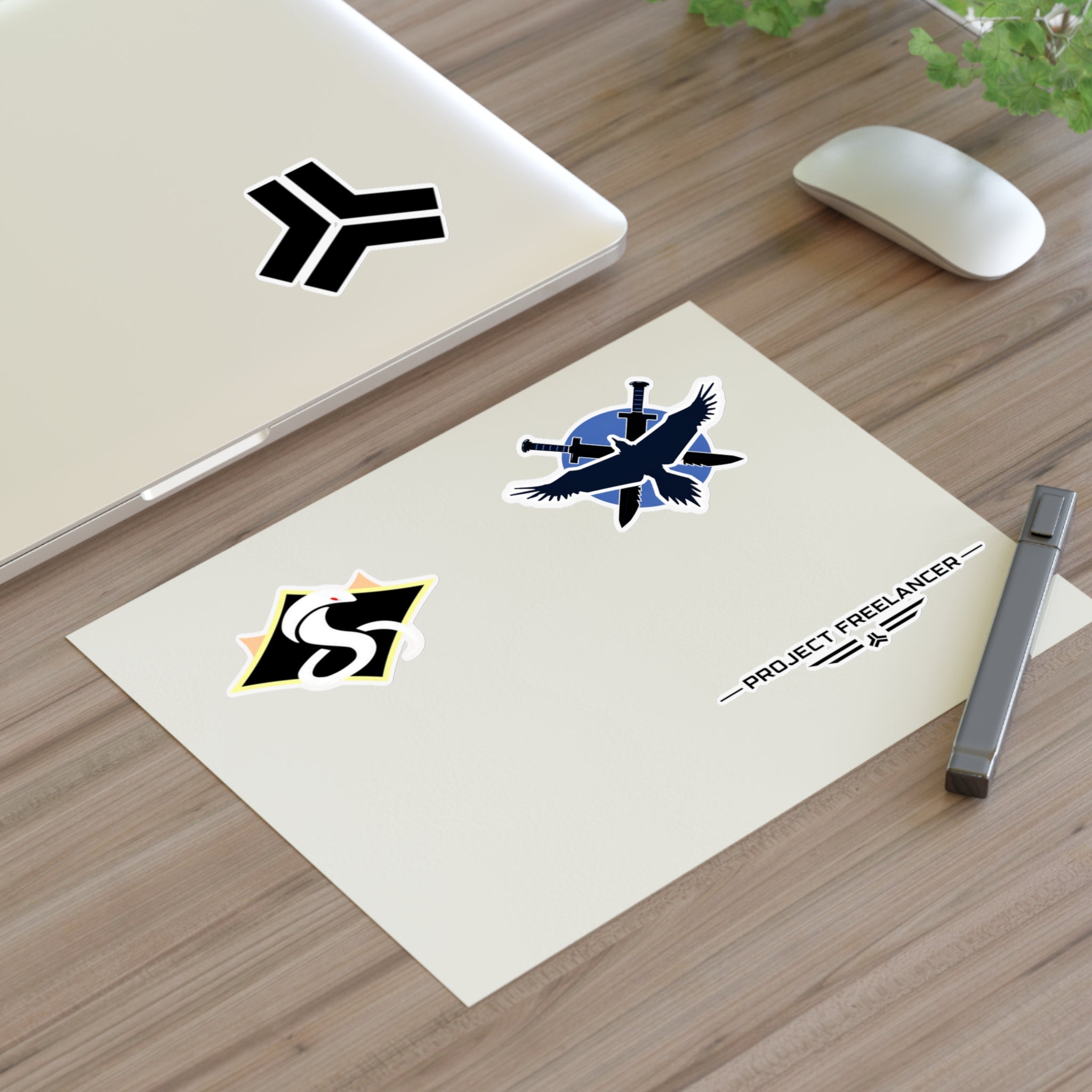 Red Vs Blue Faction Emblem Sticker Sheet