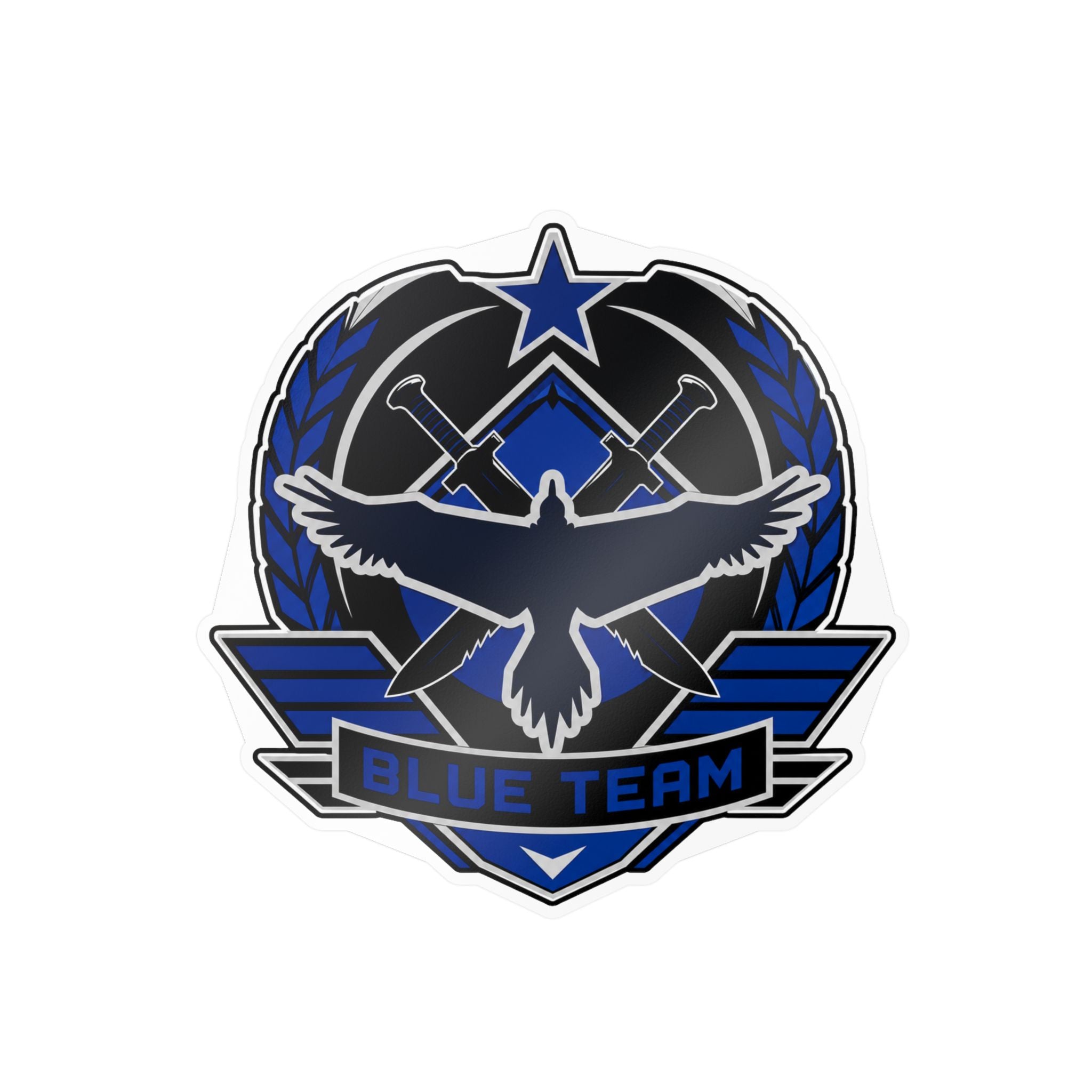Blue Team Tactical Emblem Vinyl Sticker