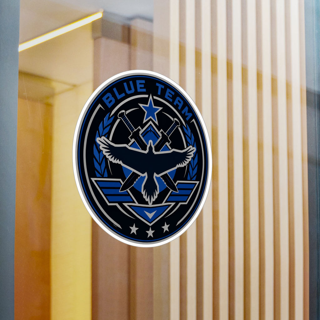 Blue Team Emblem Badge Vinyl Sticker
