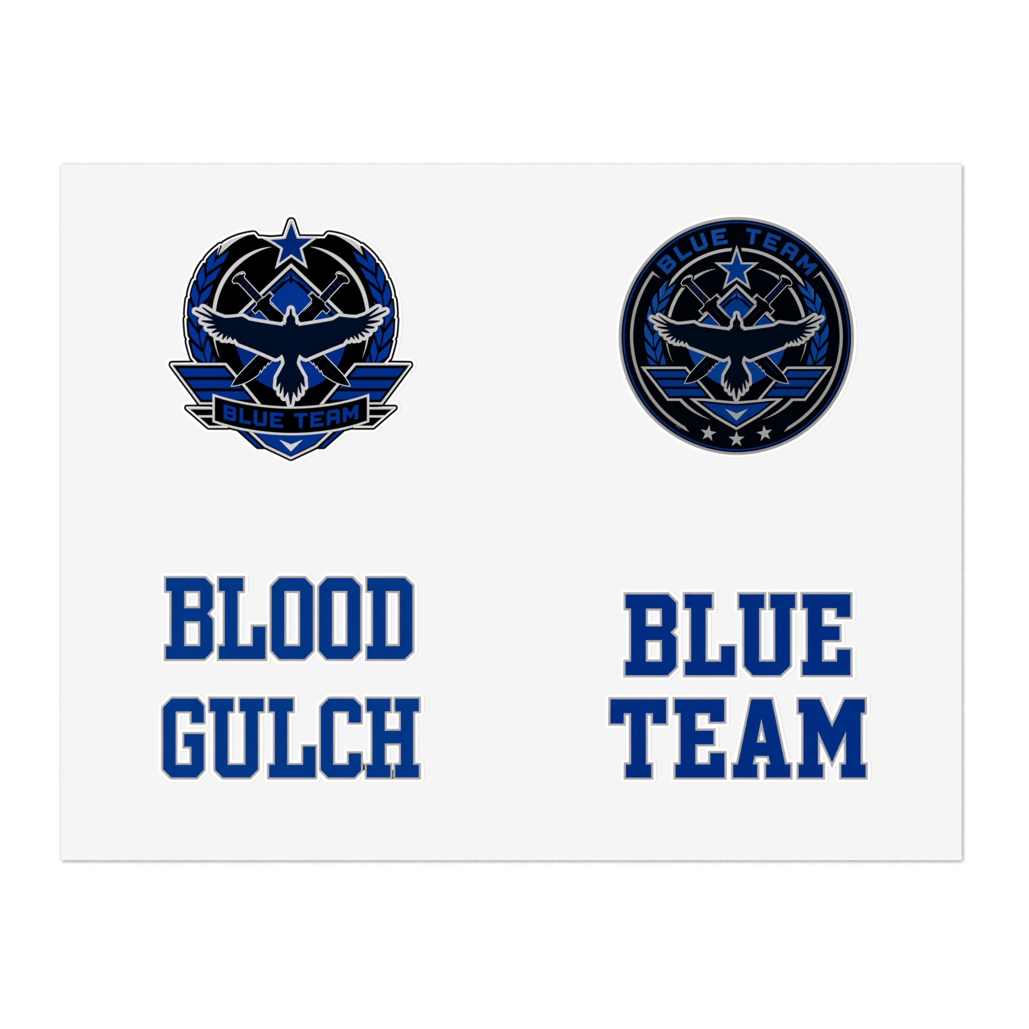 Blood Gulch Blue Team Sticker Sheet