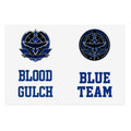 Blood Gulch Blue Team Sticker Sheet