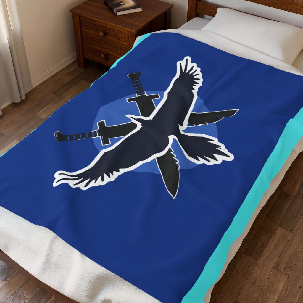 Blue Team Flag Inspired Blanket