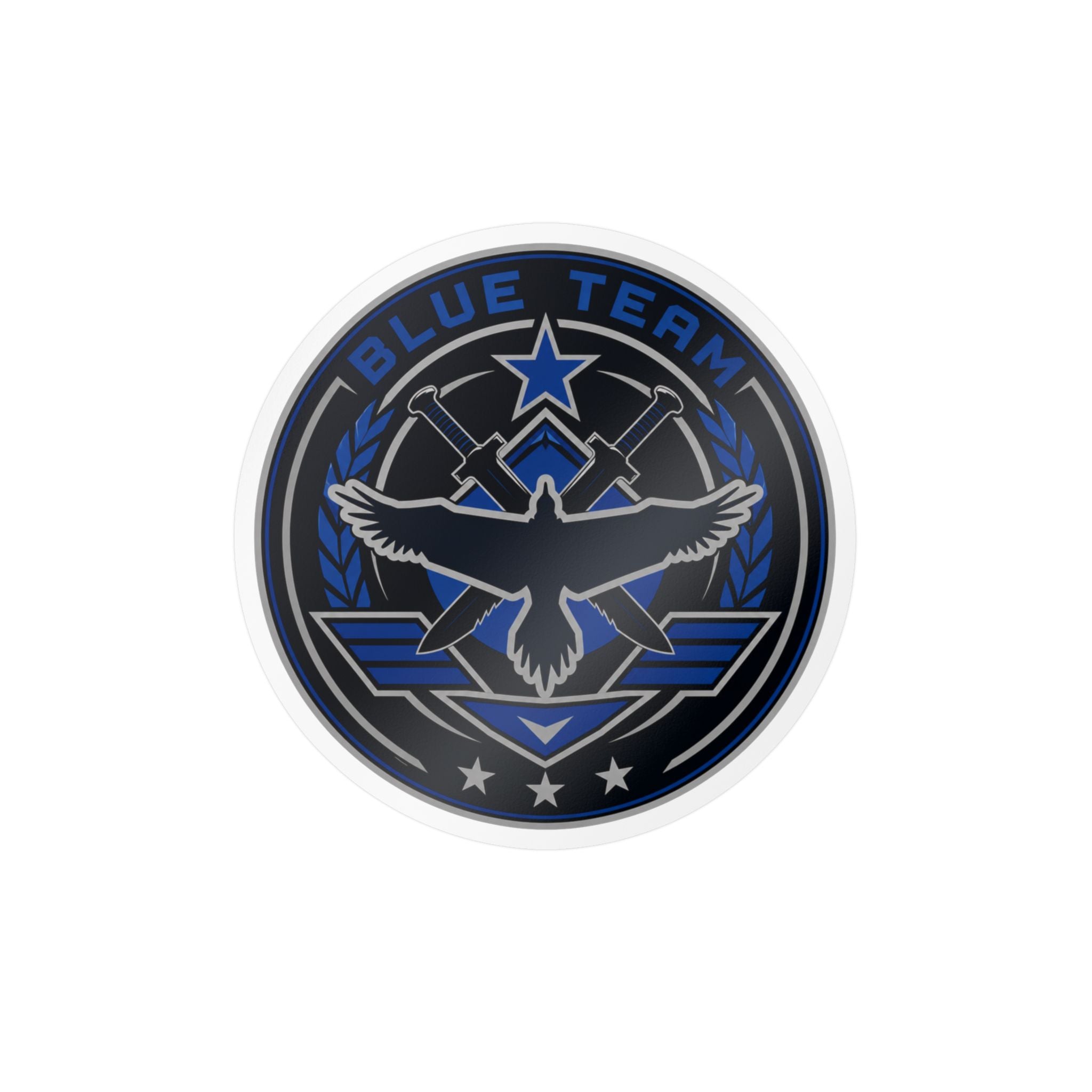 Blue Team Emblem Badge Vinyl Sticker