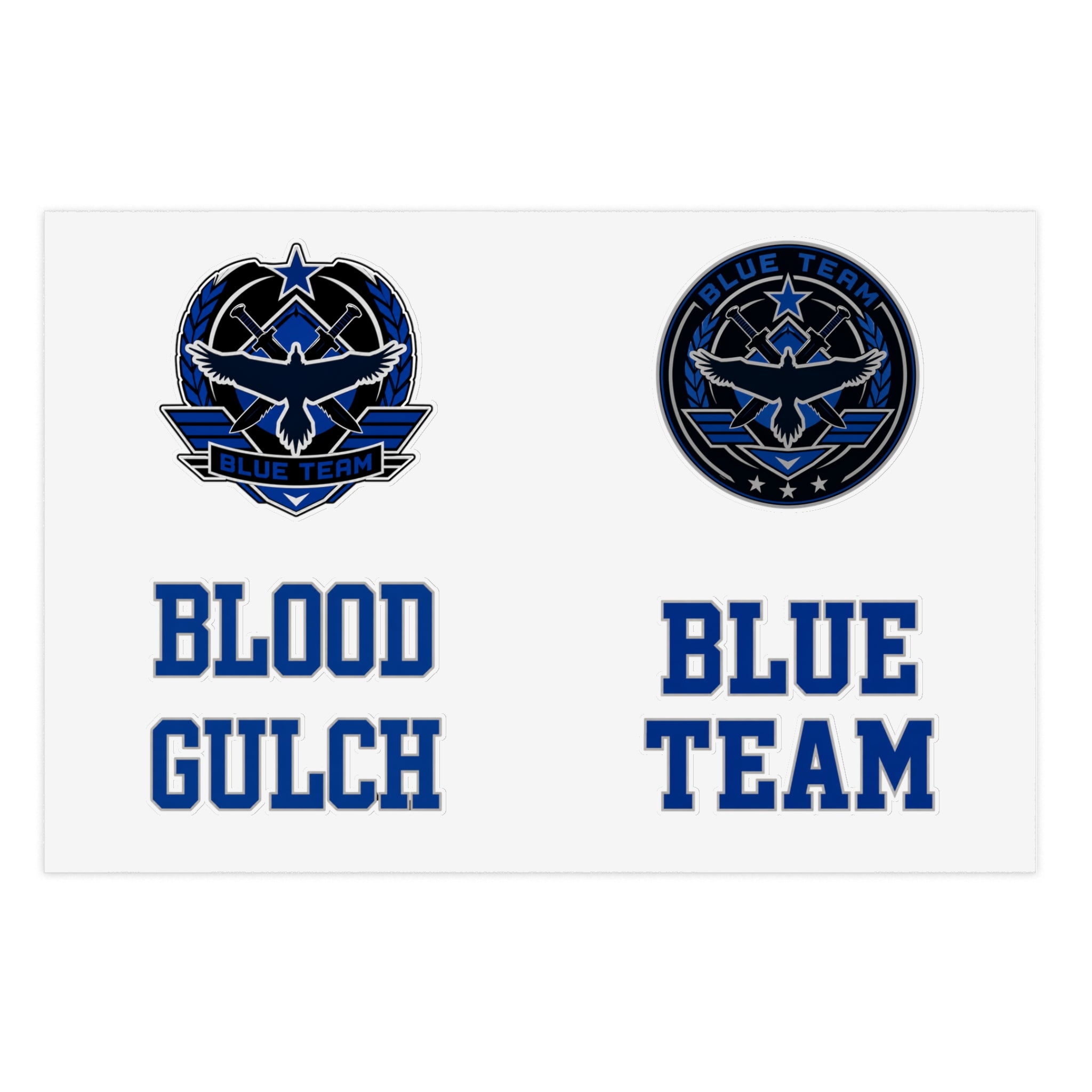Blood Gulch Blue Team Sticker Sheet