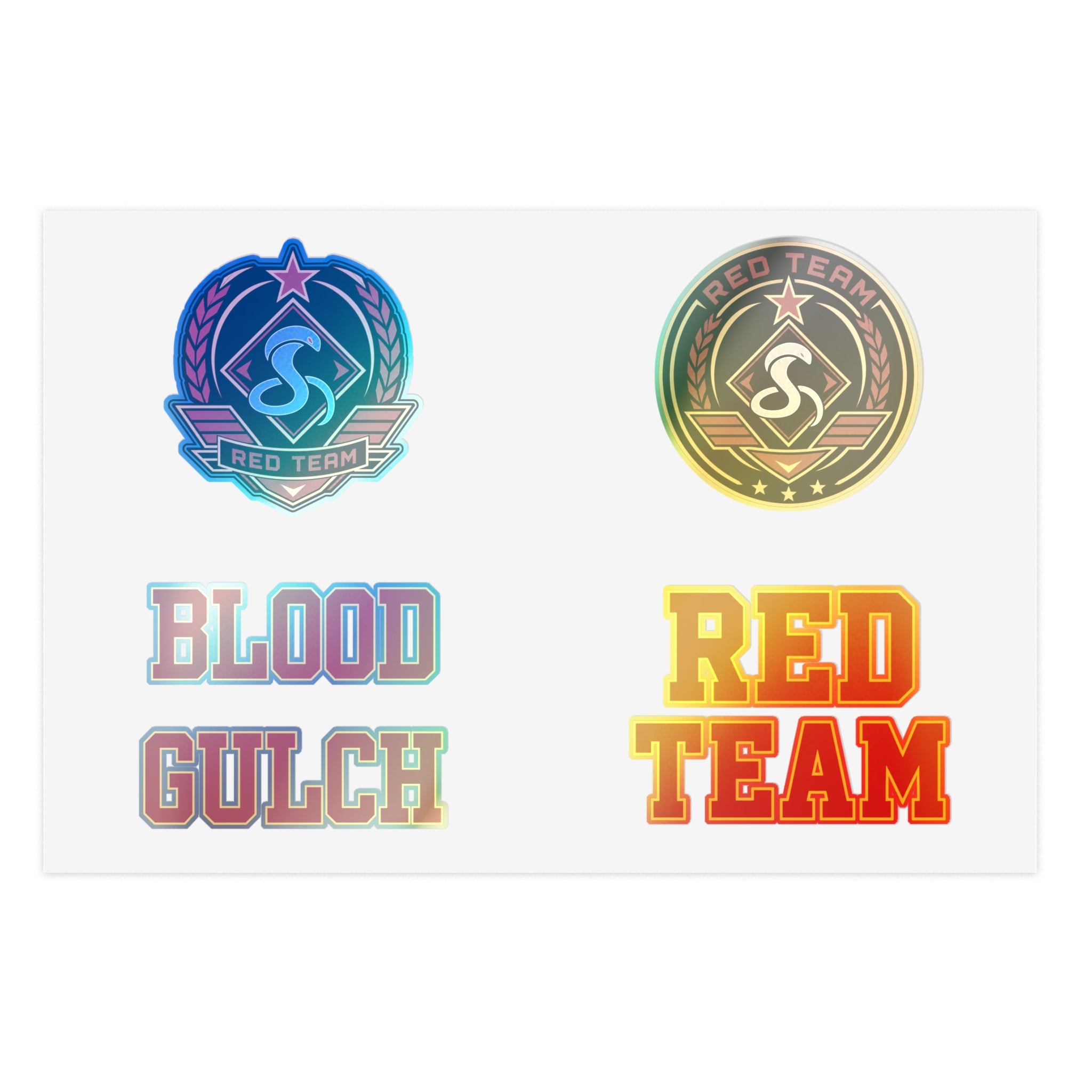 Blood Gulch Red Team Sticker Sheet