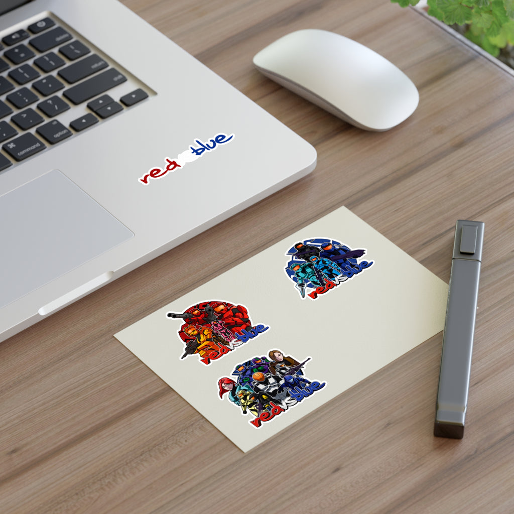 Red vs Blue Legacy Sticker Sheet