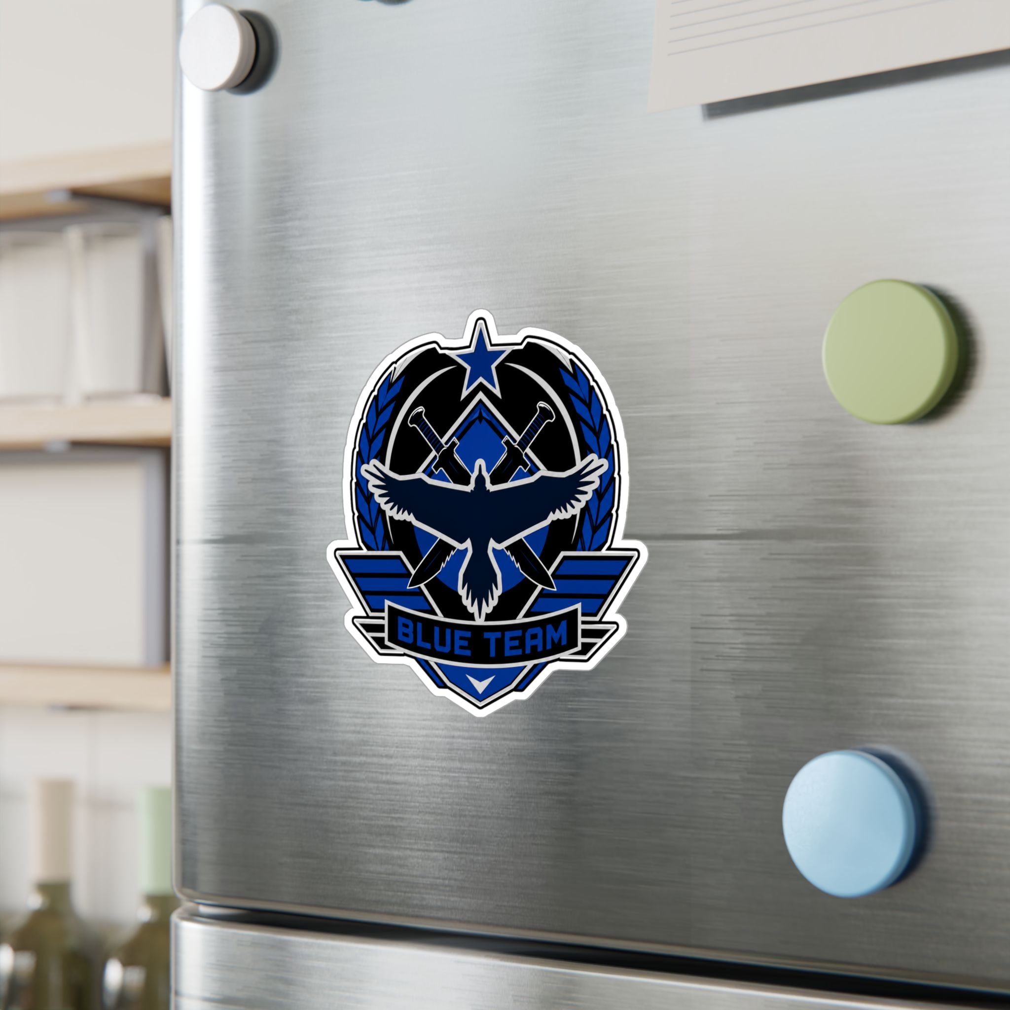 Blue Team Tactical Emblem Vinyl Sticker