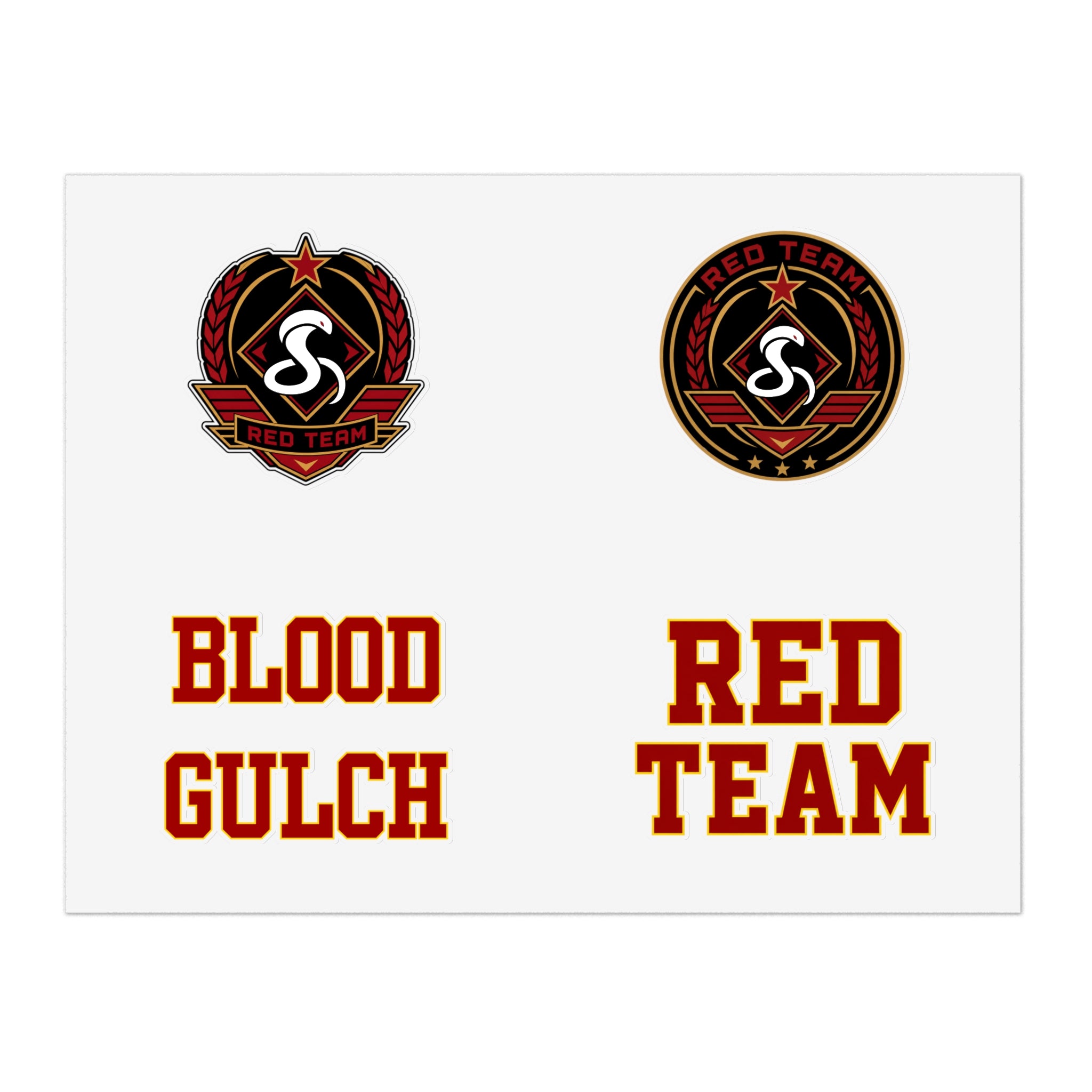 Blood Gulch Red Team Sticker Sheet