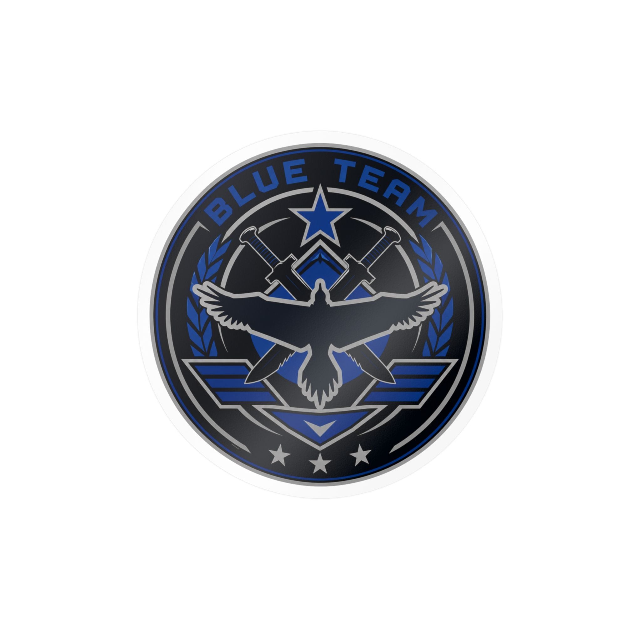 Blue Team Emblem Badge Vinyl Sticker