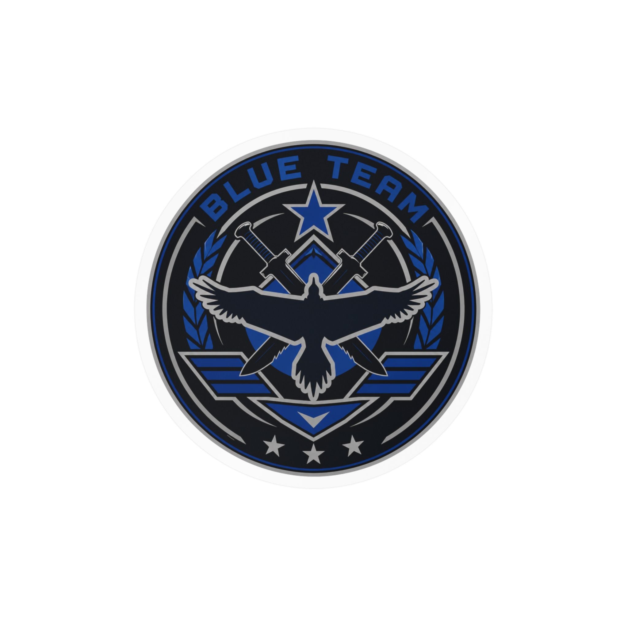 Blue Team Emblem Badge Vinyl Sticker