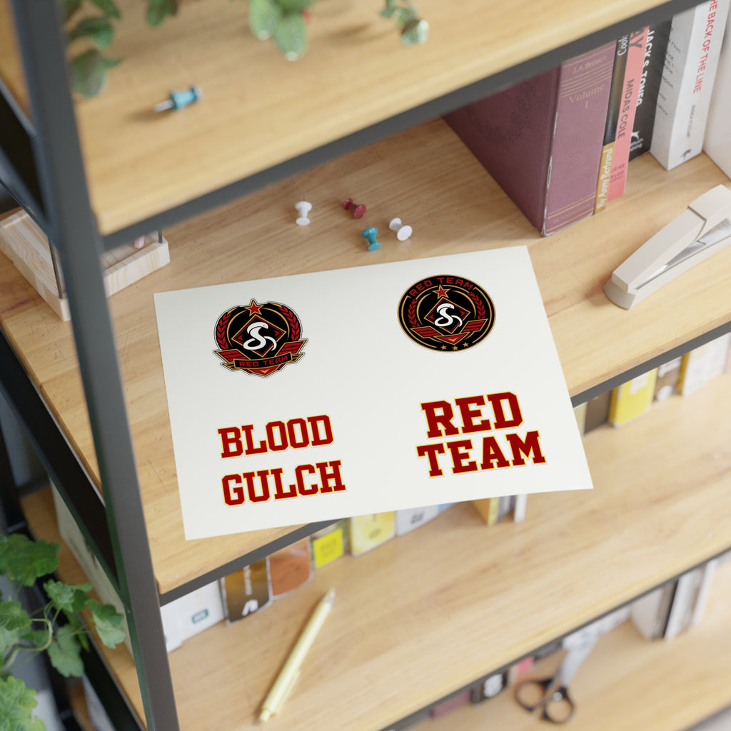 Blood Gulch Red Team Sticker Sheet