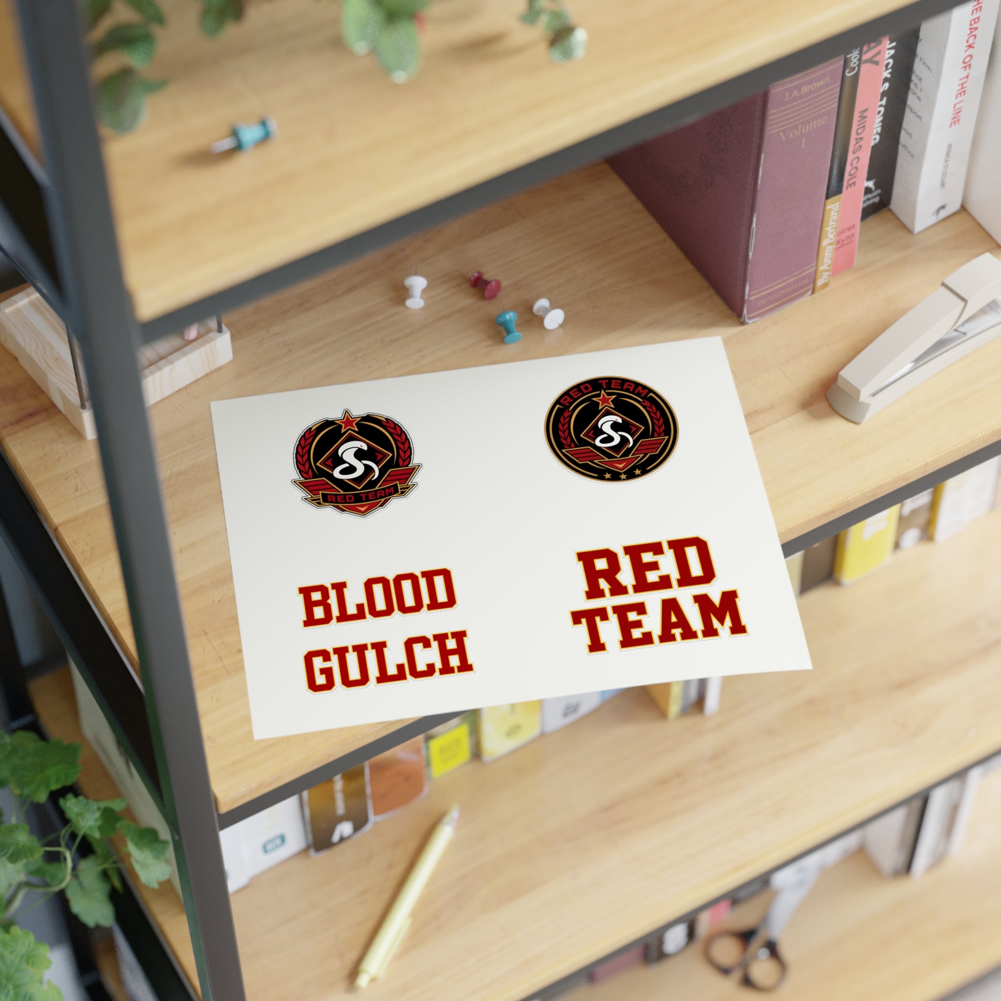 Blood Gulch Red Team Sticker Sheet