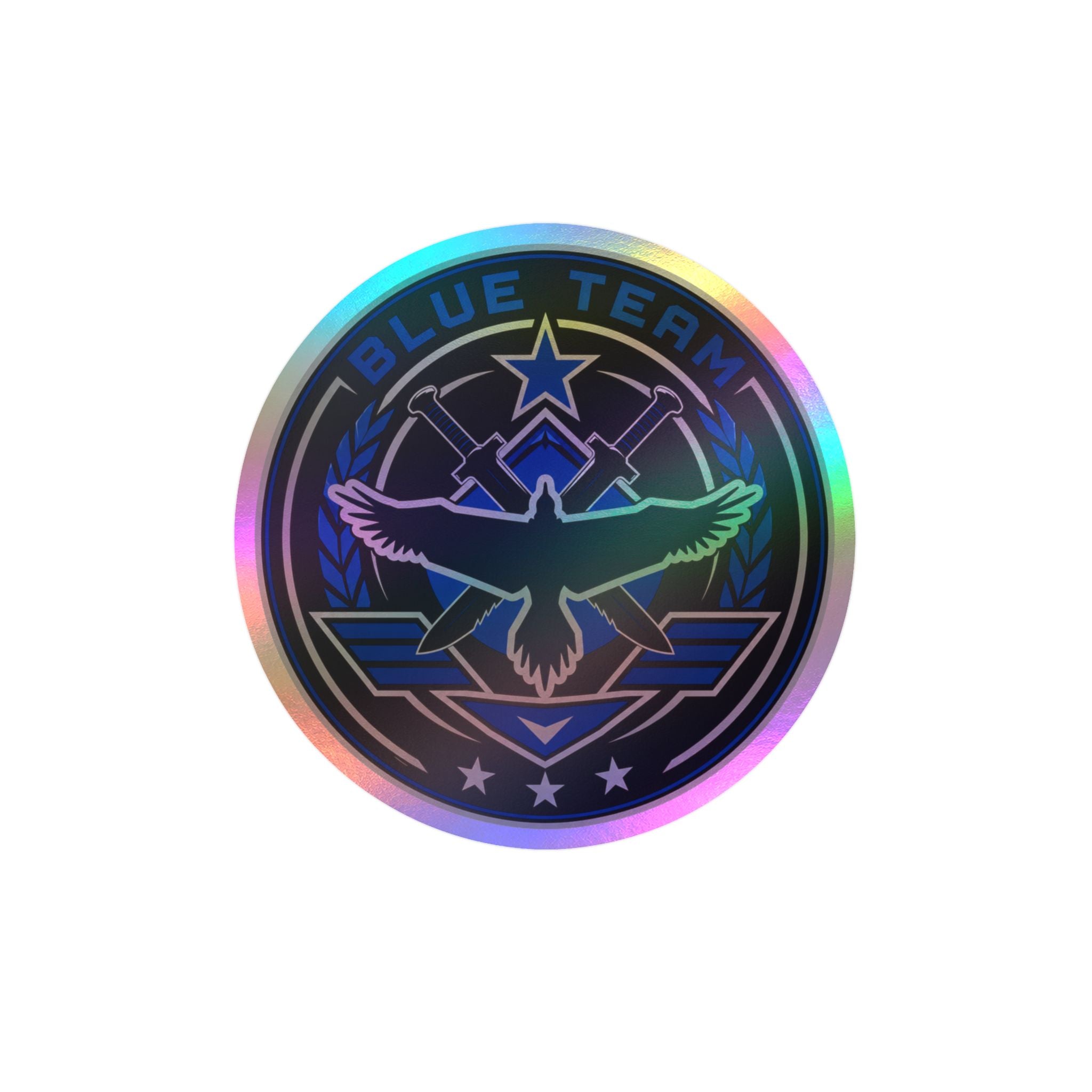 Blue Team Emblem Badge Vinyl Sticker