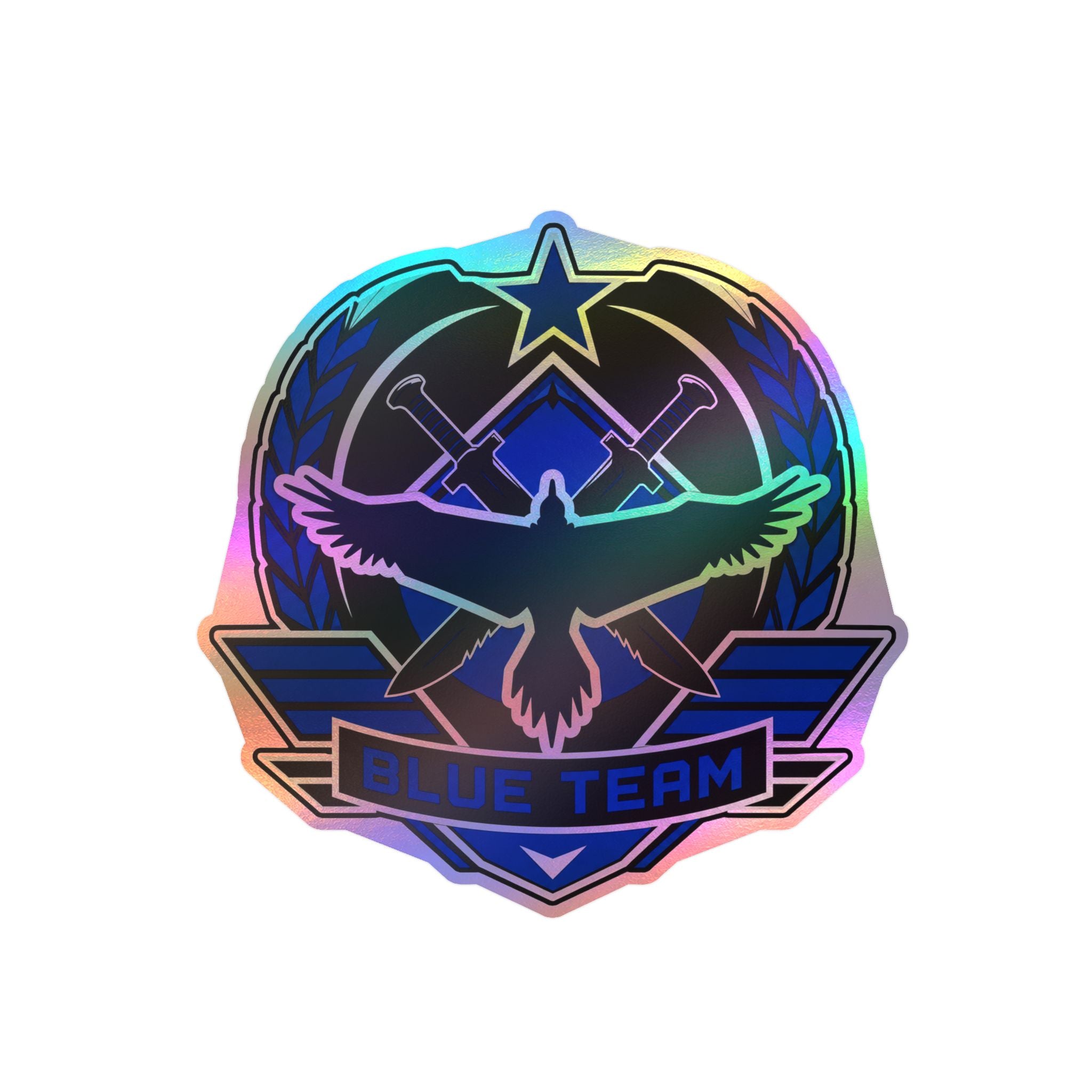 Blue Team Tactical Emblem Vinyl Sticker