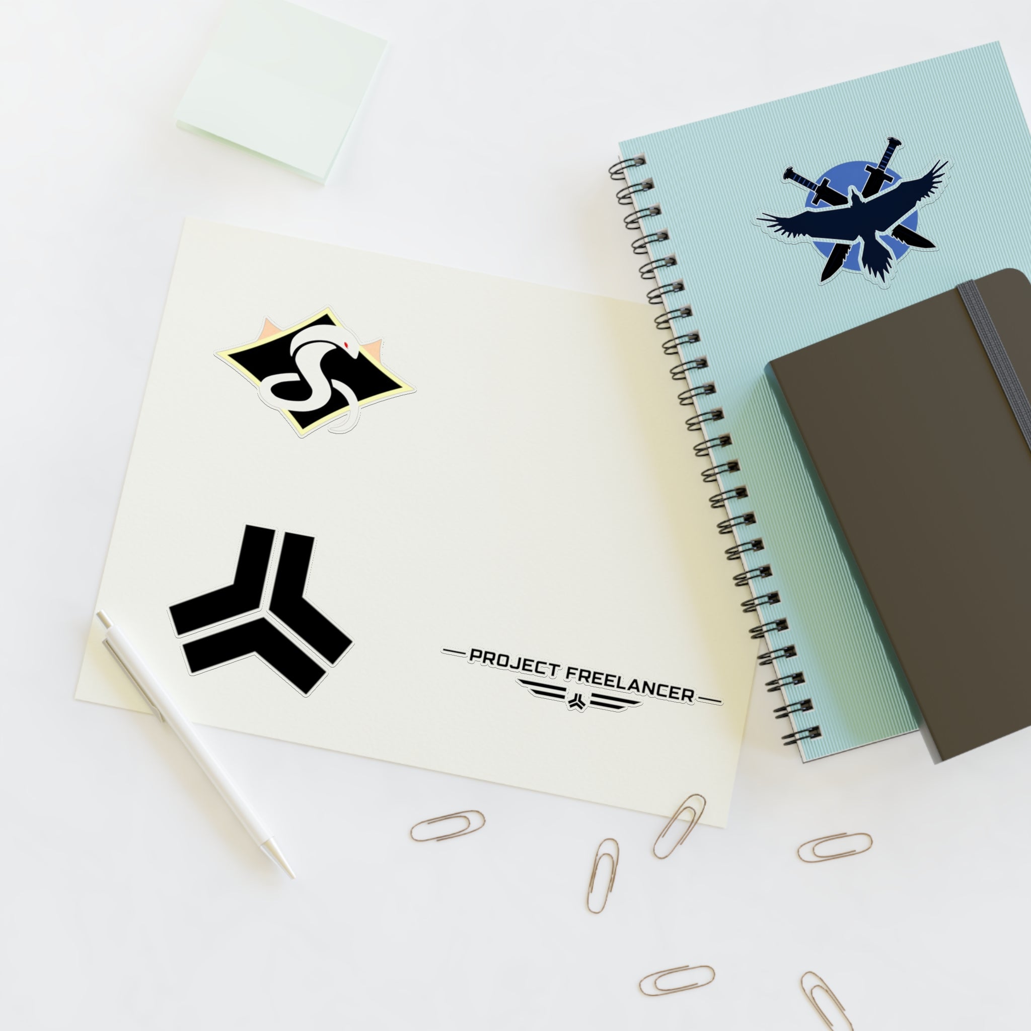 Red Vs Blue Faction Emblem Sticker Sheet