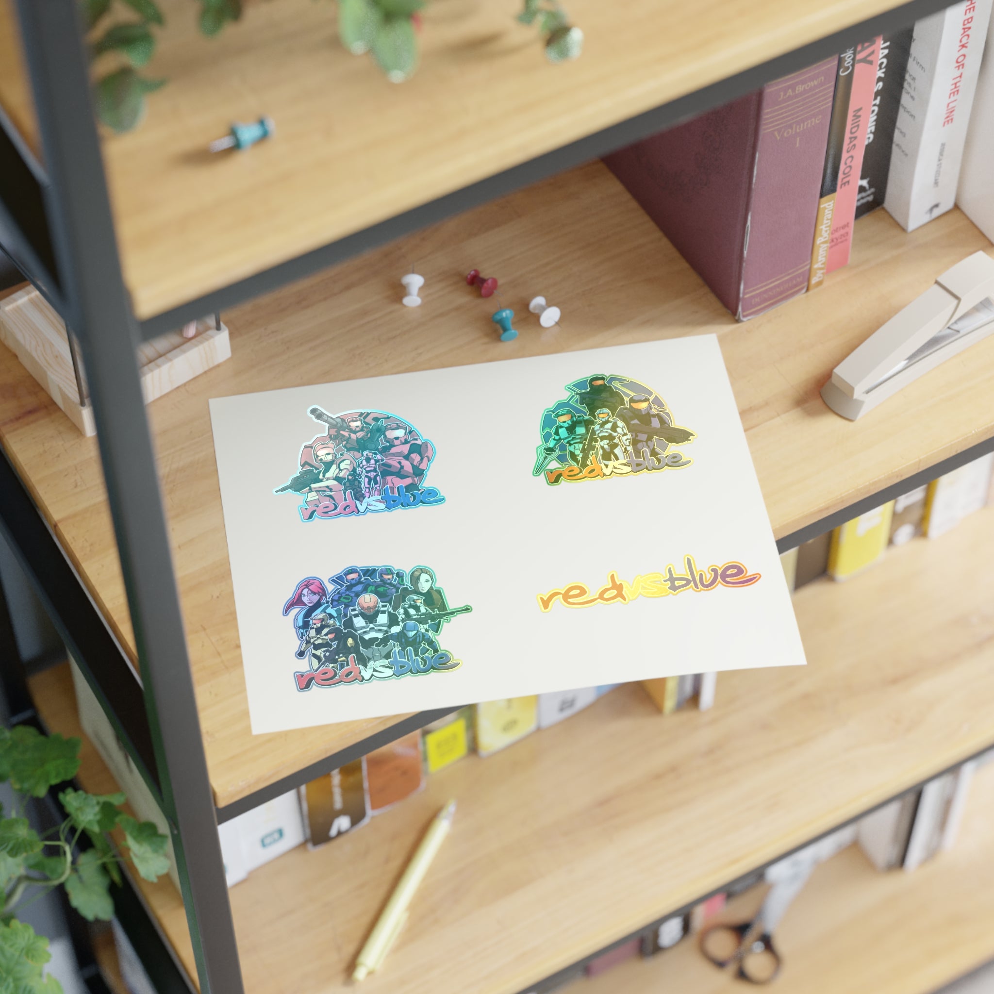 Red vs Blue Legacy Sticker Sheet