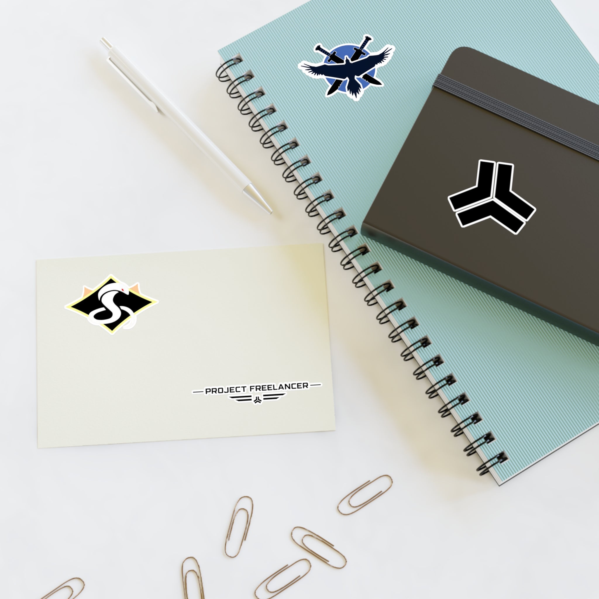 Red Vs Blue Faction Emblem Sticker Sheet