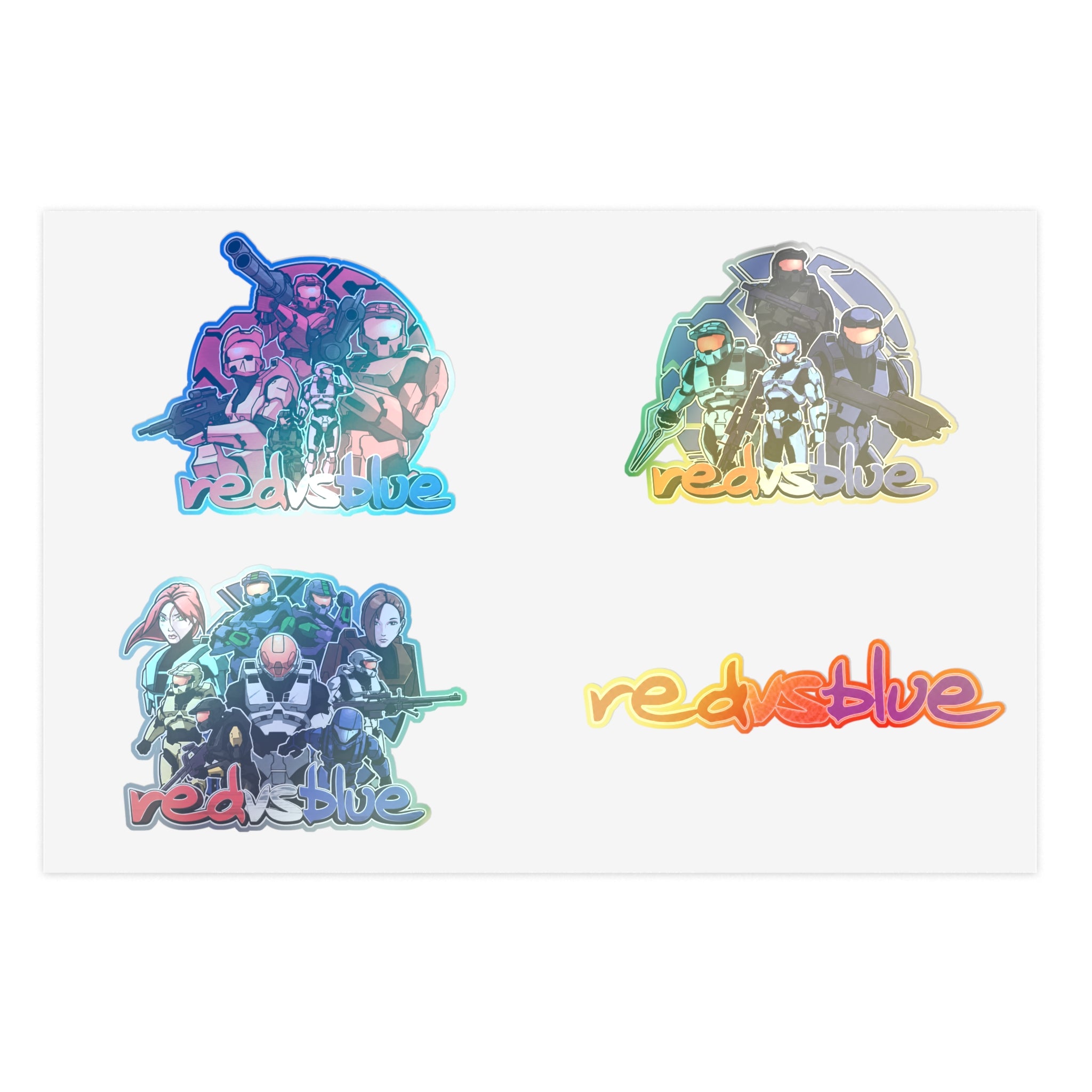 Red vs Blue Legacy Sticker Sheet