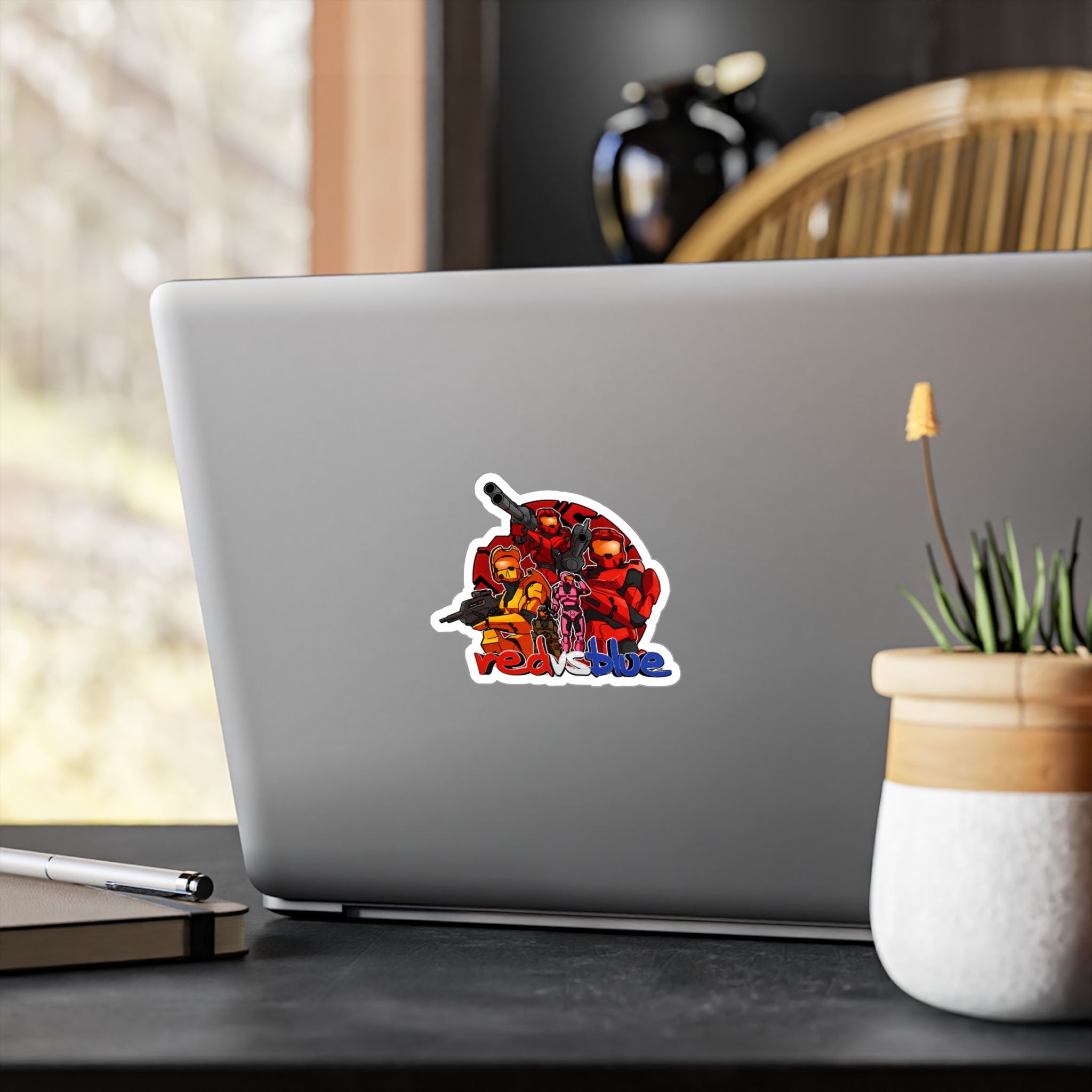 Red vs Blue Red Team Character Vinyl Sticker
